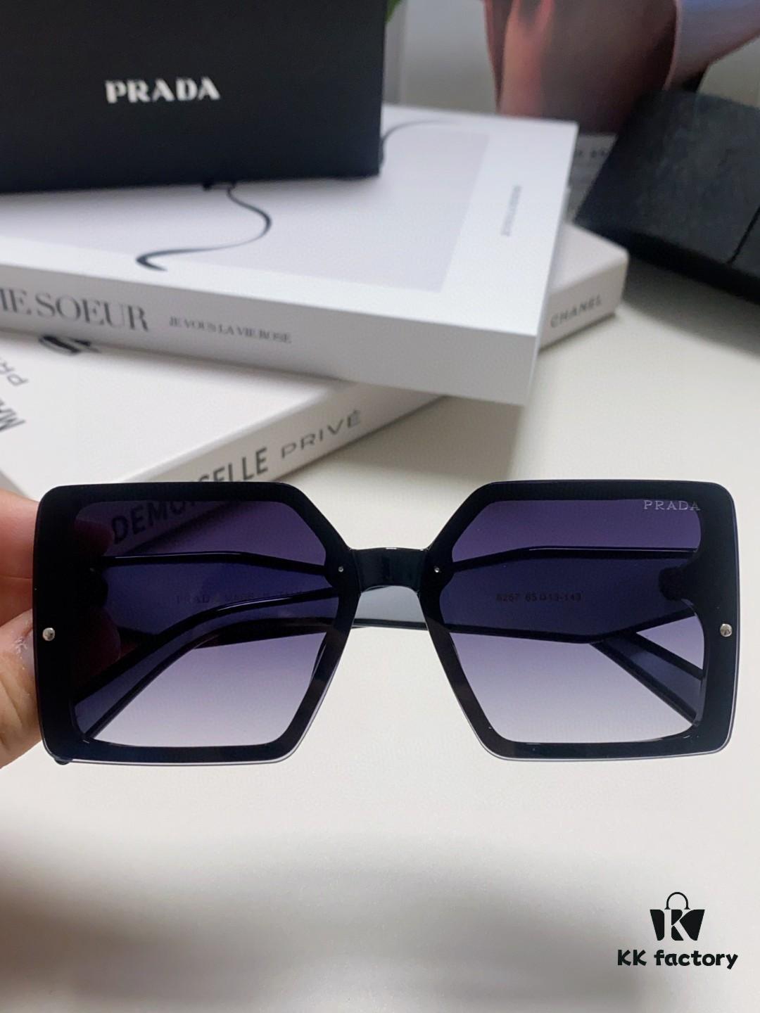 6931fa633a89a121ed54b4fe Prada 2024 New Fashion Minimalist Gradient Sunglasses for Round Face, Square Korean-style UV Protection Retro Ins-style Sunglasses