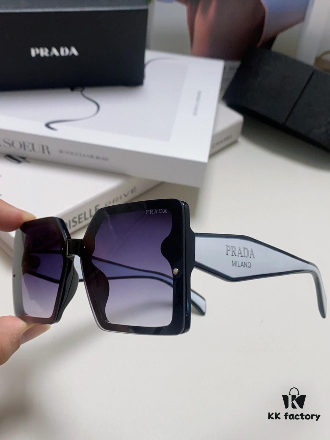 6931fa643a89a121ed54b500 Prada 2024 New Fashion Minimalist Gradient Sunglasses for Round Face, Square Korean-style UV Protection Retro Ins-style Sunglasses