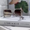 Prada 2024 New Fashion Simple Gradient Sunglasses for Round Face, Stylish Square Korean UV-Protective Retro Ins Sunglasses