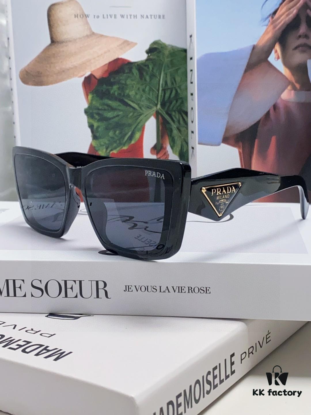 6931fa663a89a121ed54b519 Prada 2024 New Arrival Women's Sunglasses Summer UV Protection Fashion Round Frame Unisex Trendy Sun Glasses for Driving