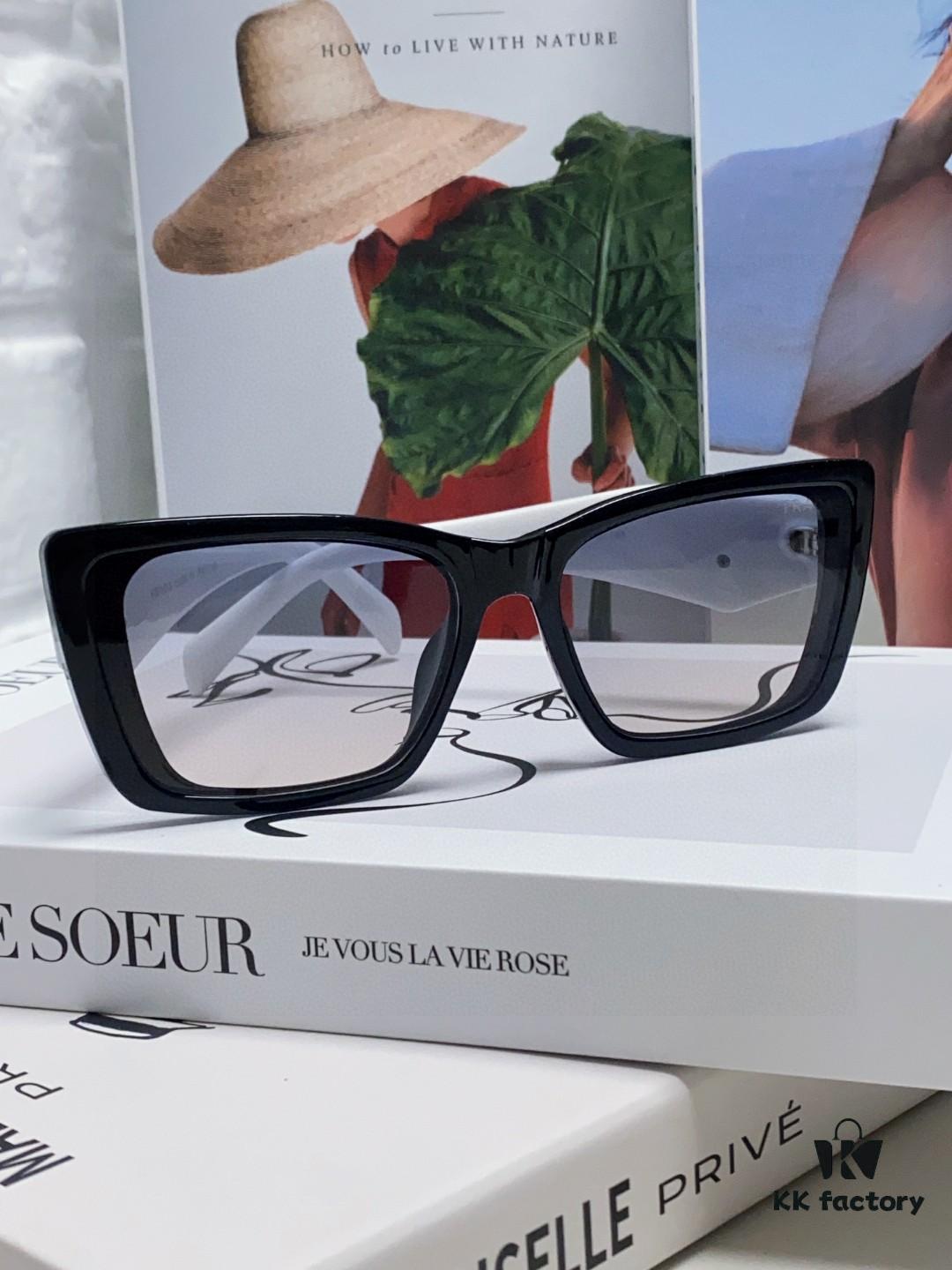6931fa683a89a121ed54b52e Prada 2024 New Arrival Women's Sunglasses Summer UV Protection Fashion Round Frame Unisex Trendy Driving Sunglasses