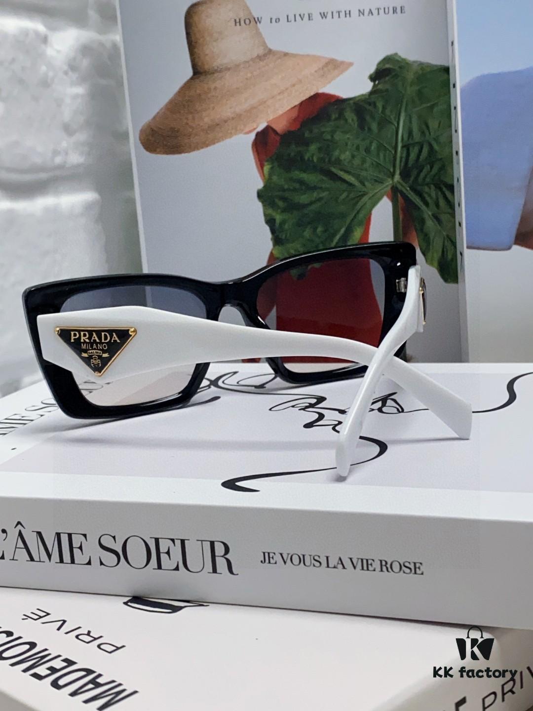 6931fa683a89a121ed54b52f Prada 2024 New Arrival Women's Sunglasses Summer UV Protection Fashion Round Frame Unisex Trendy Driving Sunglasses