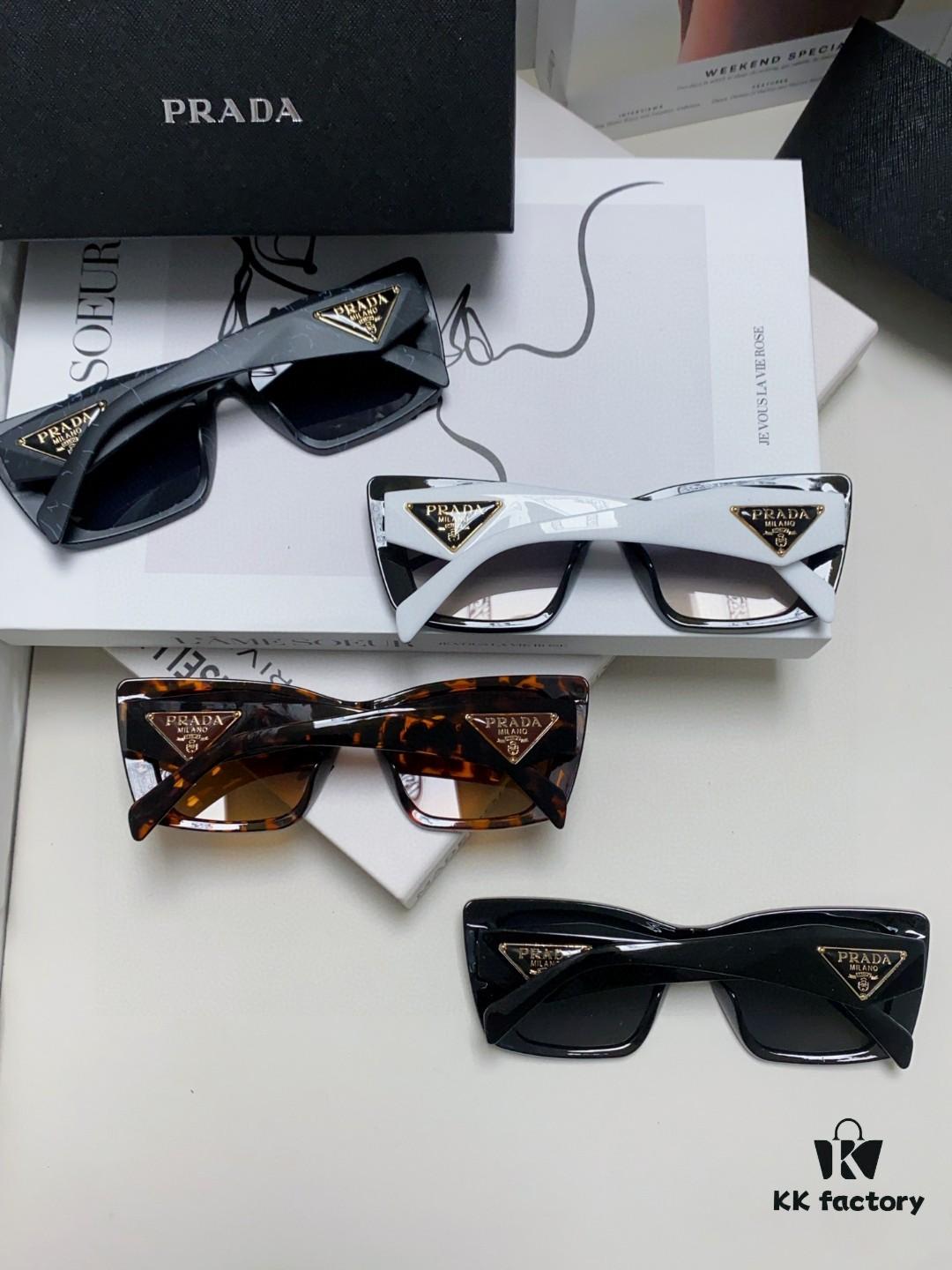 6931fa683a89a121ed54b534 Prada 2024 New Arrival Women's Sunglasses Summer UV Protection Fashion Round Frame Unisex Trendy Driving Sunglasses