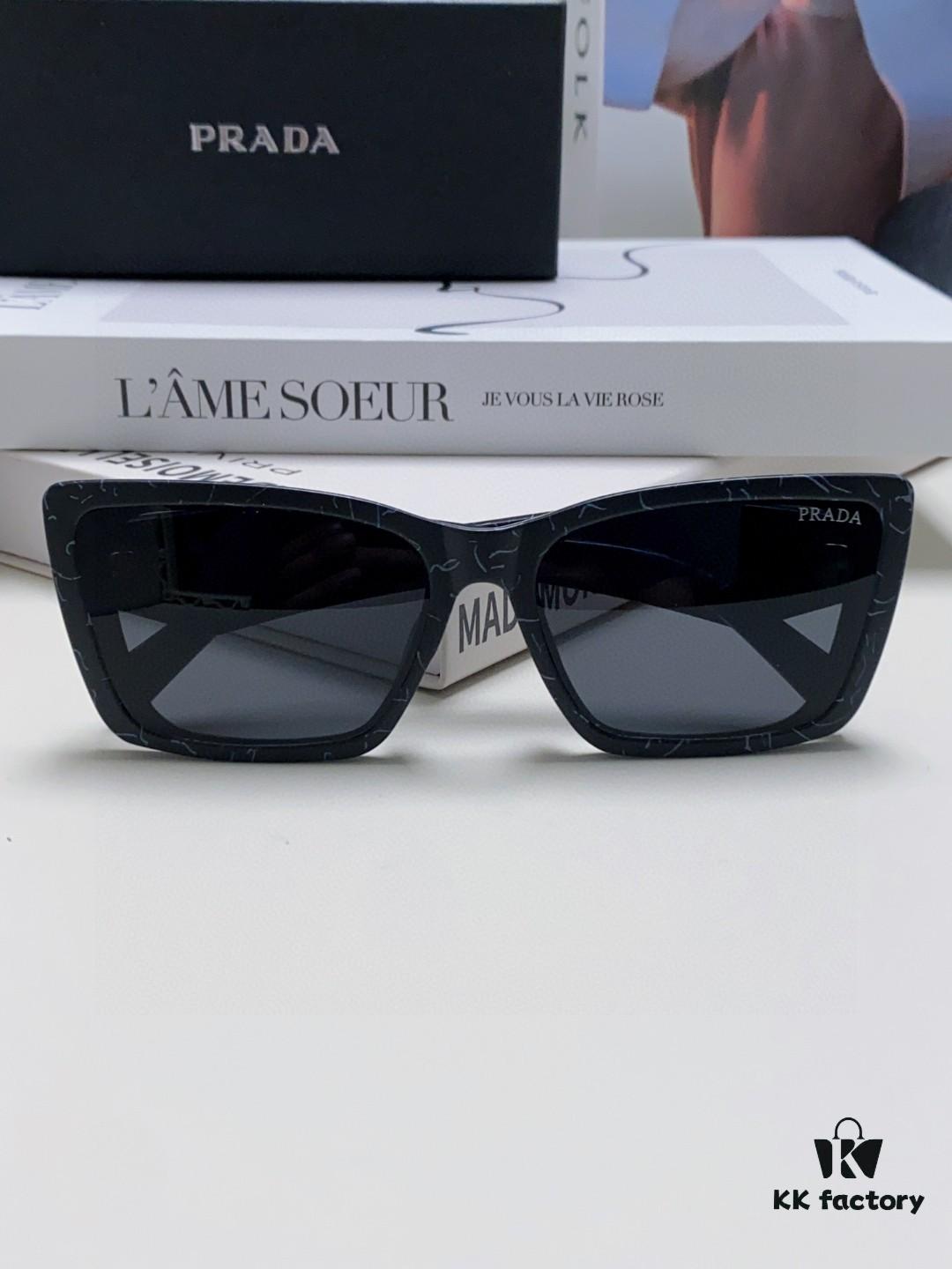 6931fa693a89a121ed54b53c Prada 2024 New Arrival Sunglasses for Women, UV-Protective Fashion Sun Glasses for Summer Driving, Trendy Round Frame Unisex Shades