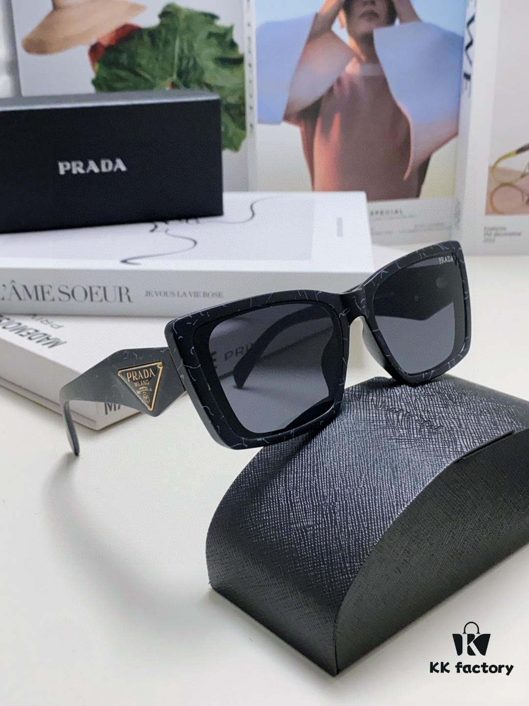 6931fa693a89a121ed54b53d Prada 2024 New Arrival Sunglasses for Women, UV-Protective Fashion Sun Glasses for Summer Driving, Trendy Round Frame Unisex Shades