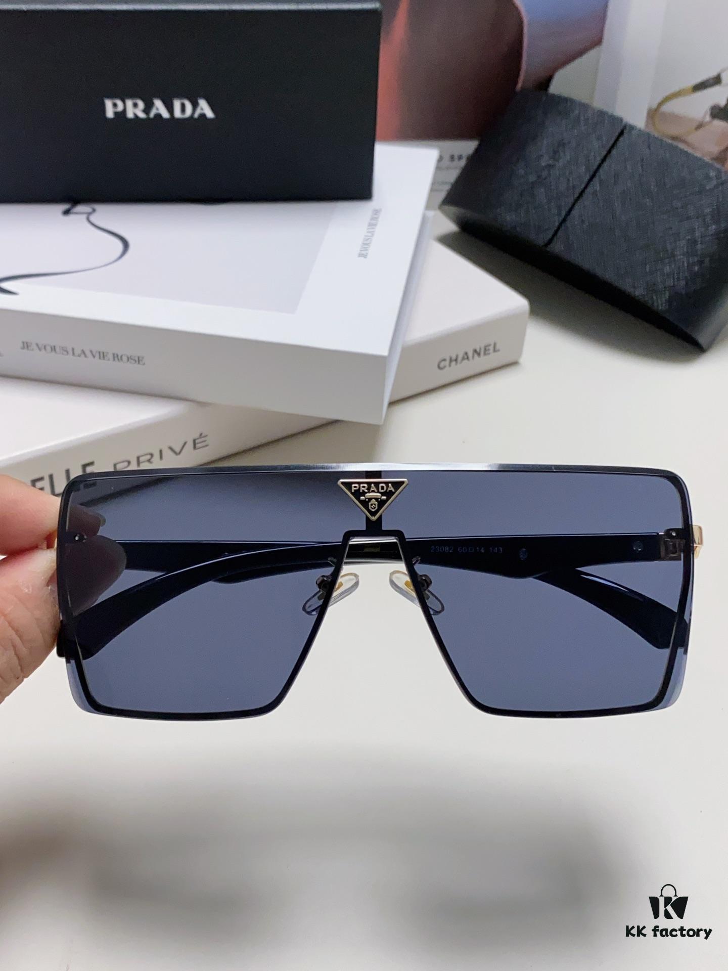 6931fa6a3a89a121ed54b54c Prada 2024 New Large-Frame Unisex Sunglasses, Fashionable and Trendy Casual Shades, Travel and Driving Sun Glasses