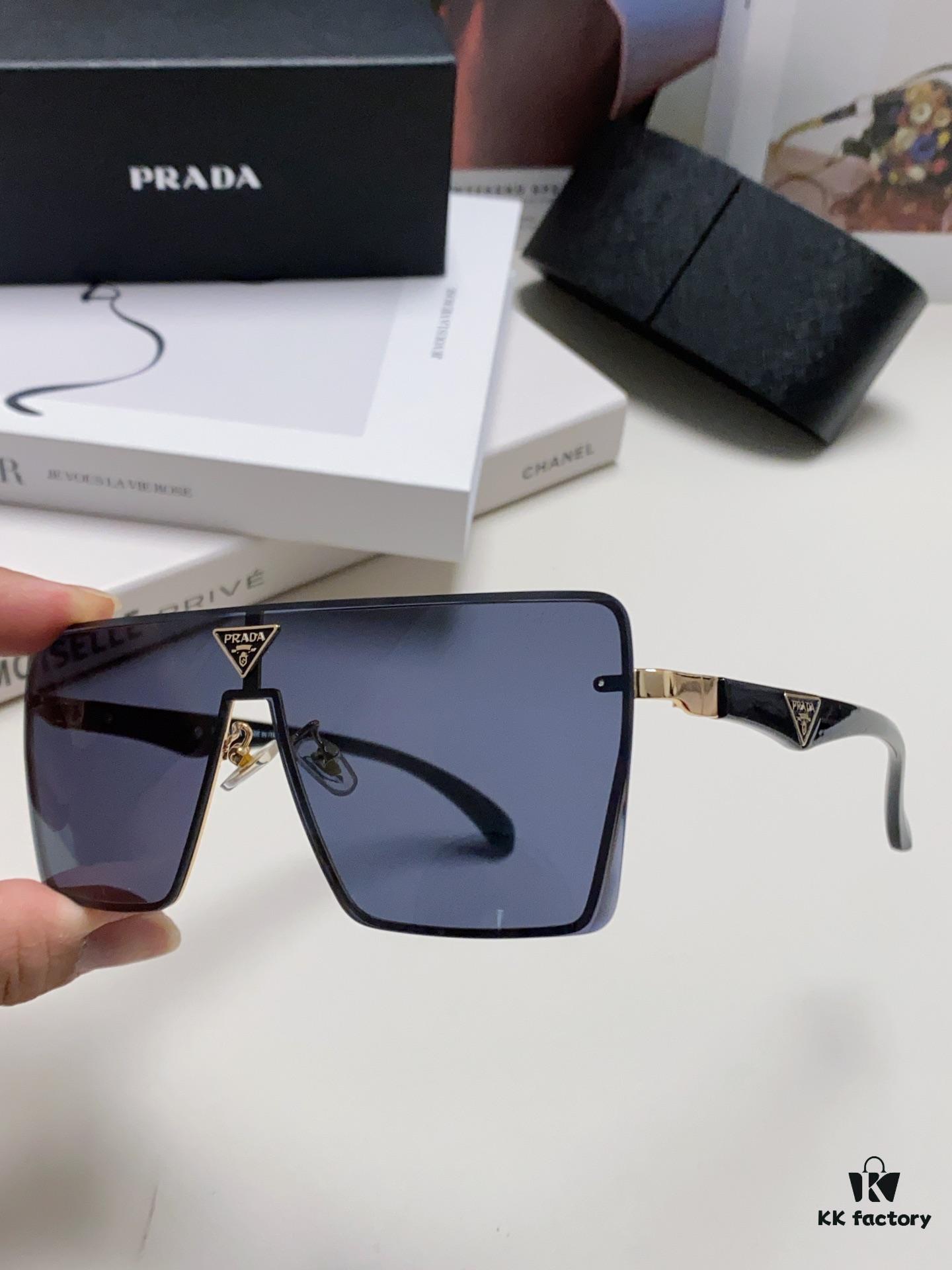 6931fa6a3a89a121ed54b54e Prada 2024 New Large-Frame Unisex Sunglasses, Fashionable and Trendy Casual Shades, Travel and Driving Sun Glasses