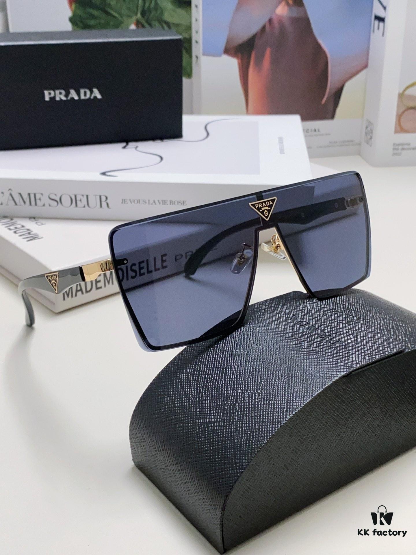 6931fa6a3a89a121ed54b550 Prada 2024 New Large-Frame Unisex Sunglasses, Fashionable and Trendy Casual Shades, Travel and Driving Sun Glasses