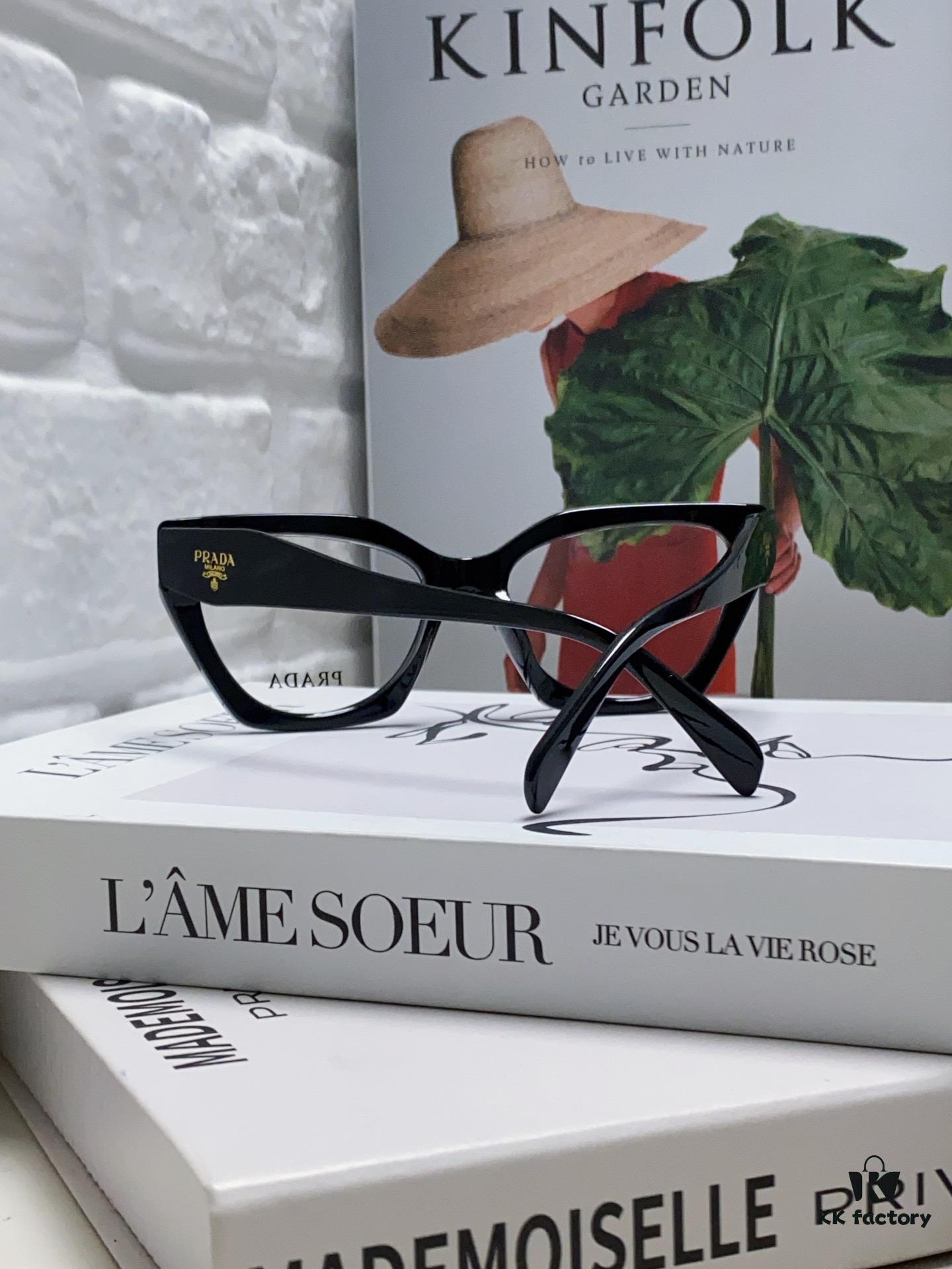 6931fa6b3a89a121ed54b556 Prada 2024 New Optical Eyeglass Frame Cat-Eye Large Frame Women's Casual Fashion Glasses Sunglasses
