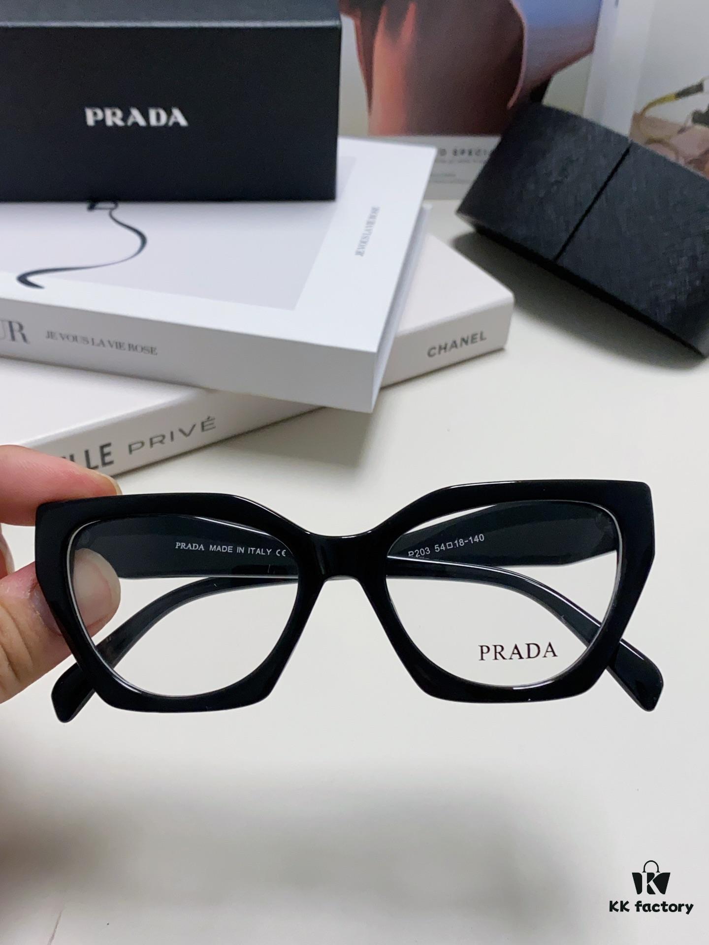 6931fa6b3a89a121ed54b557 Prada 2024 New Optical Eyeglass Frame Cat-Eye Large Frame Women's Casual Fashion Glasses Sunglasses