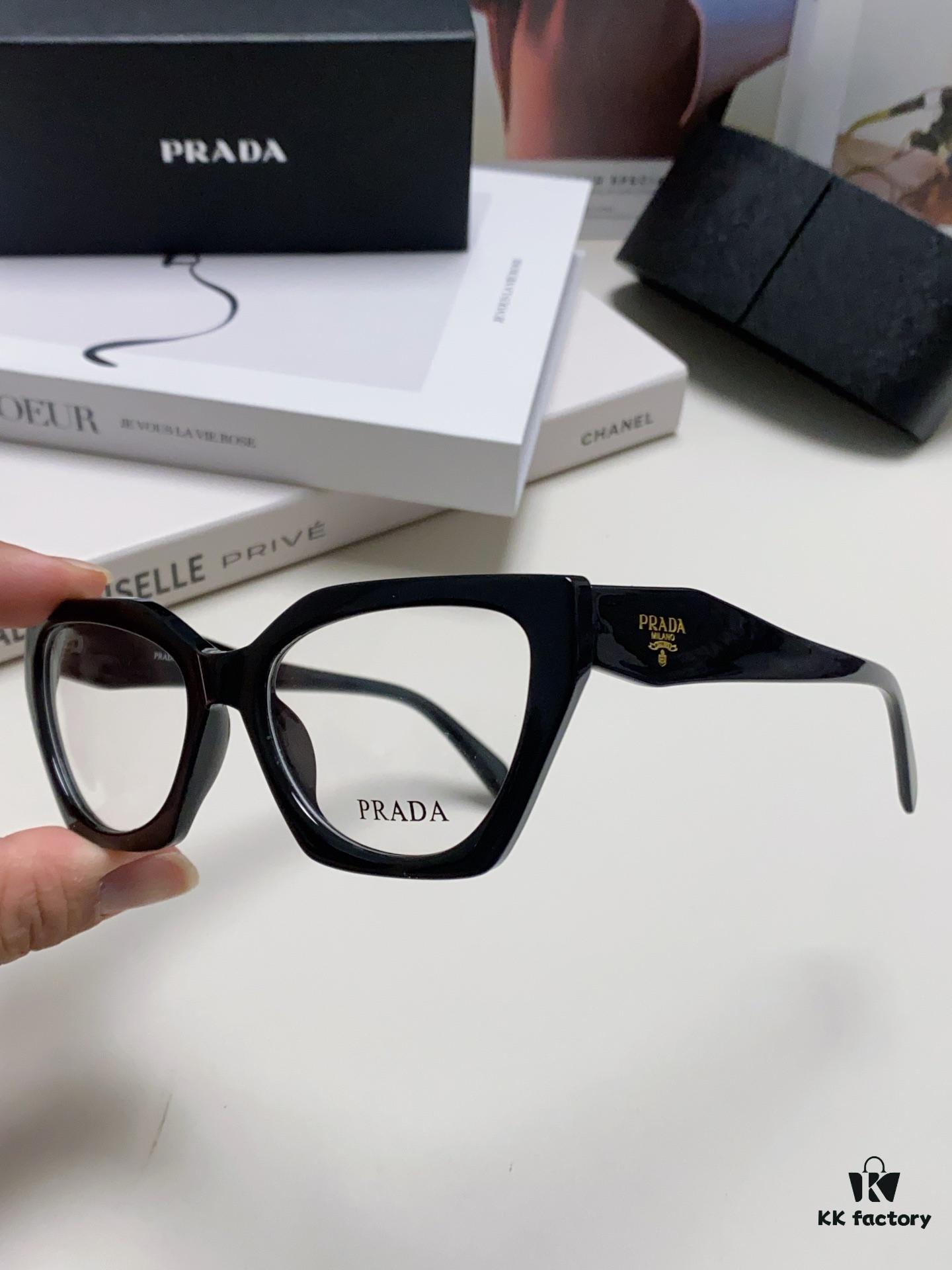 6931fa6b3a89a121ed54b559 Prada 2024 New Optical Eyeglass Frame Cat-Eye Large Frame Women's Casual Fashion Glasses Sunglasses