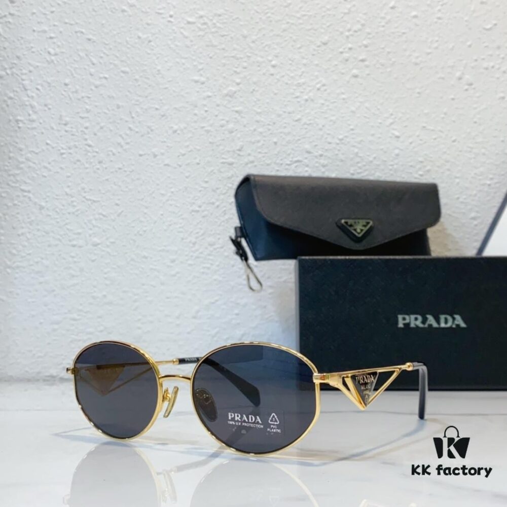 6931fa6c3a89a121ed54b570 150 PRADA Oval Retro Style Sunglasses Model SPR50V