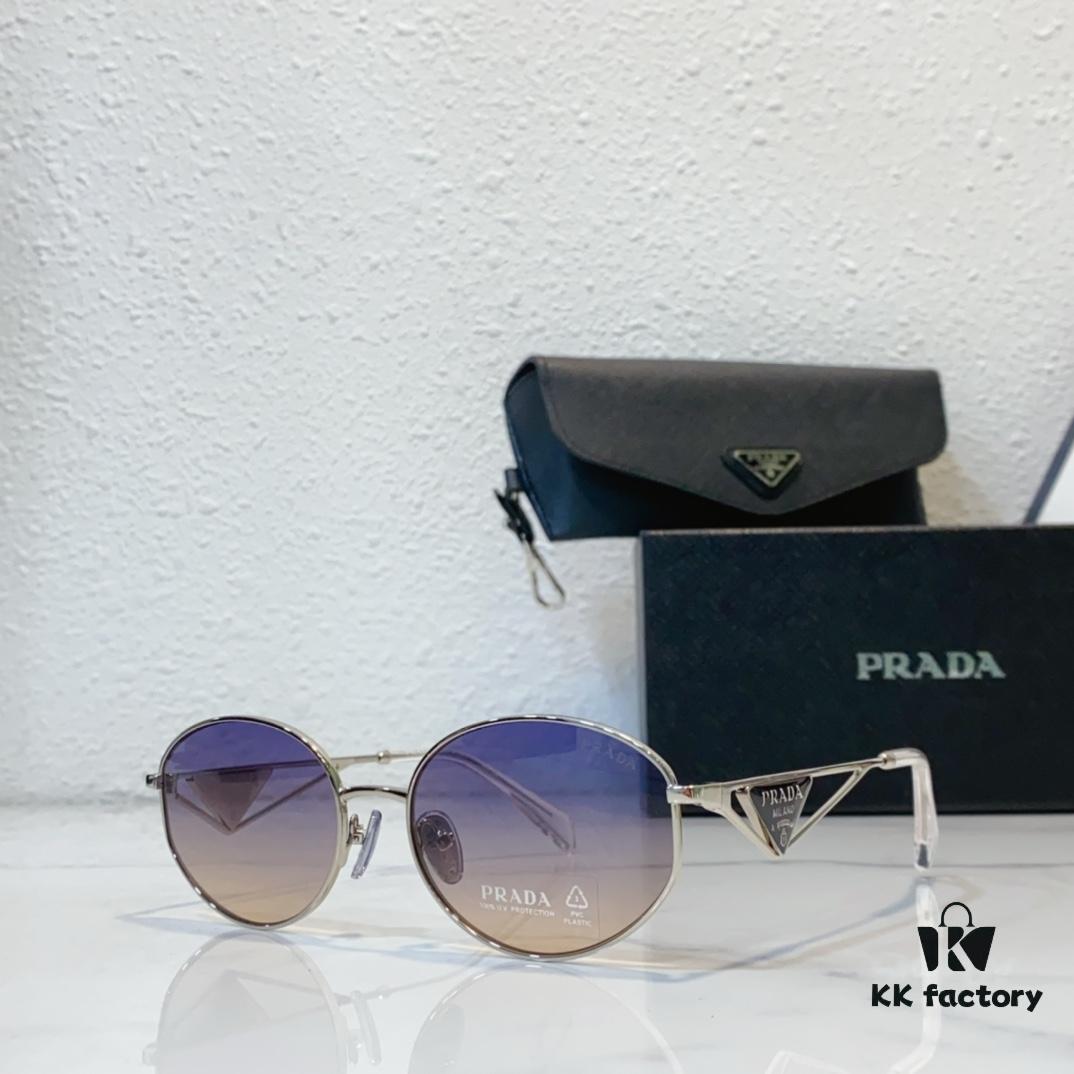 150 PRADA Oval Retro Style Sunglasses Model SPR50V