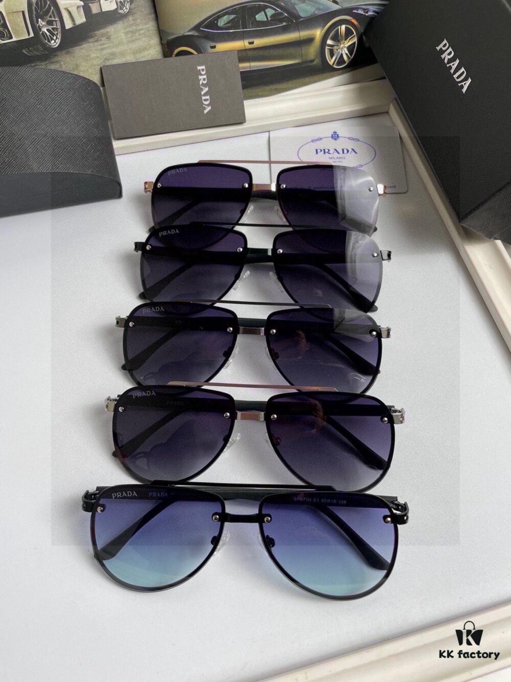 6931fa6e3a89a121ed54b582 New Arrival High-Quality Unisex Prada-Style Sunglasses