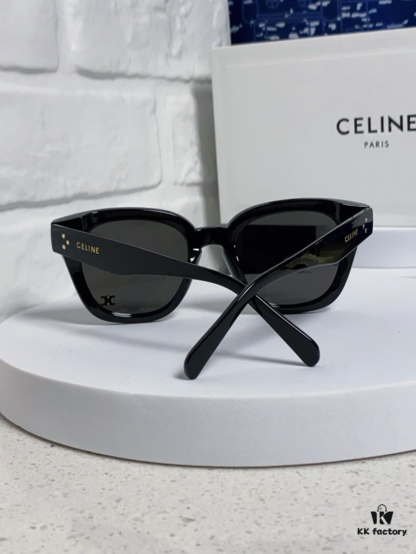 6931fa723a89a121ed54b5bc Celine 2025 New Korean Style Fashion Sunglasses for Women, Square Frame with Arches Design, Slimming Effect for Round Faces, UV Protection Unisex Sunglasses