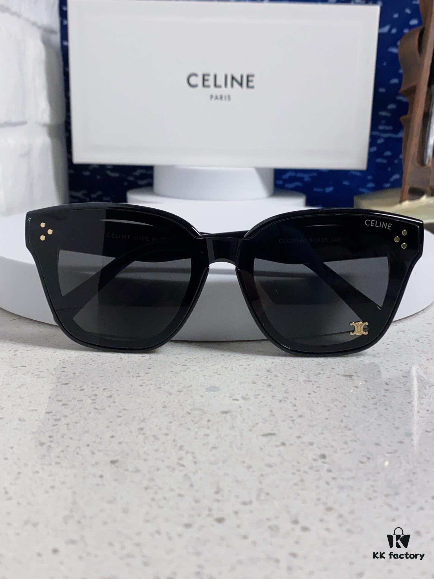 6931fa723a89a121ed54b5c2 Celine 2025 New Korean Style Fashion Sunglasses for Women, Square Frame with Arches Design, Slimming Effect for Round Faces, UV Protection Unisex Sunglasses