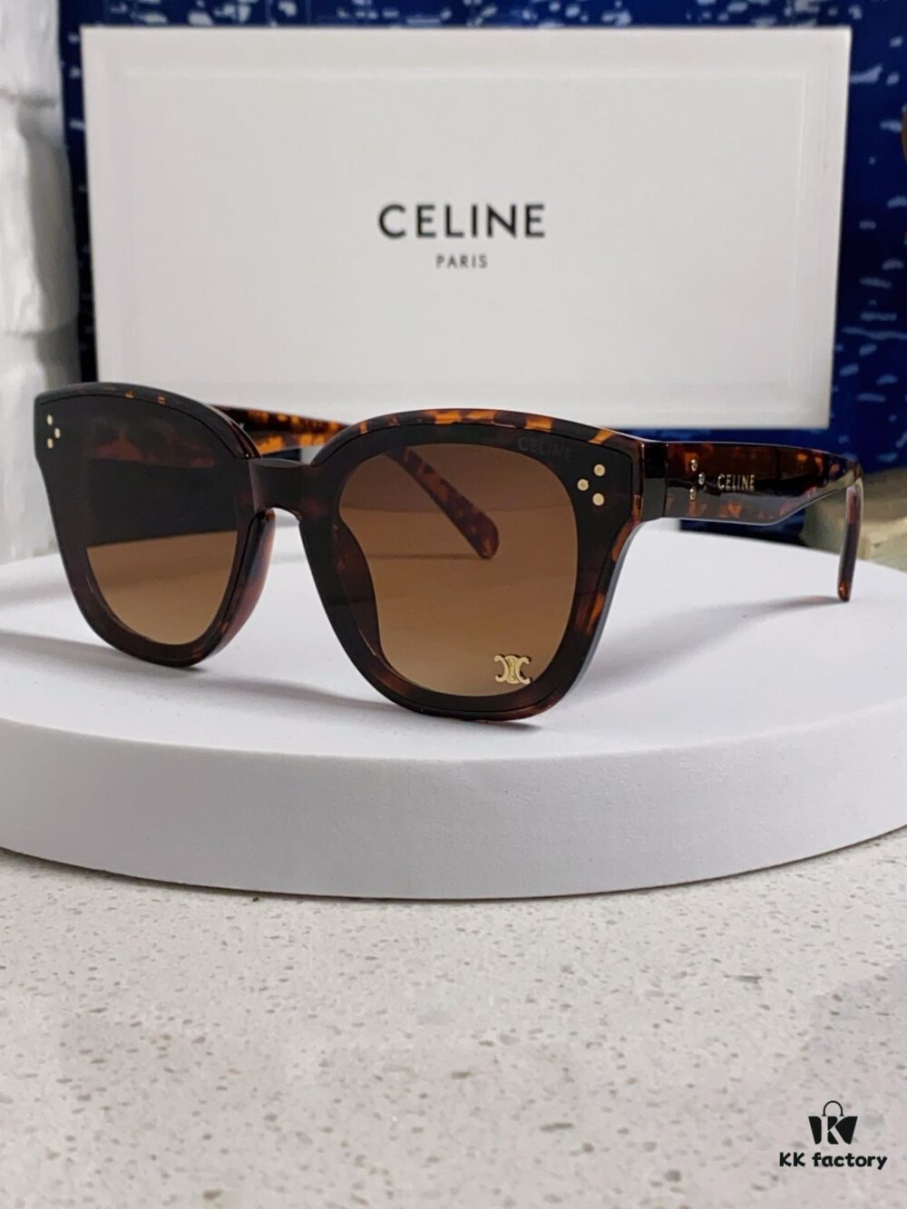 6931fa733a89a121ed54b5c6 Celine 2025 New Arrival Korean Style Fashion Sunglasses for Women, Avant-Garde Square Frame Inspired by Arc de Triomphe, Slimming Effect for Round Faces, UV Protection Unisex Sun Glasses
