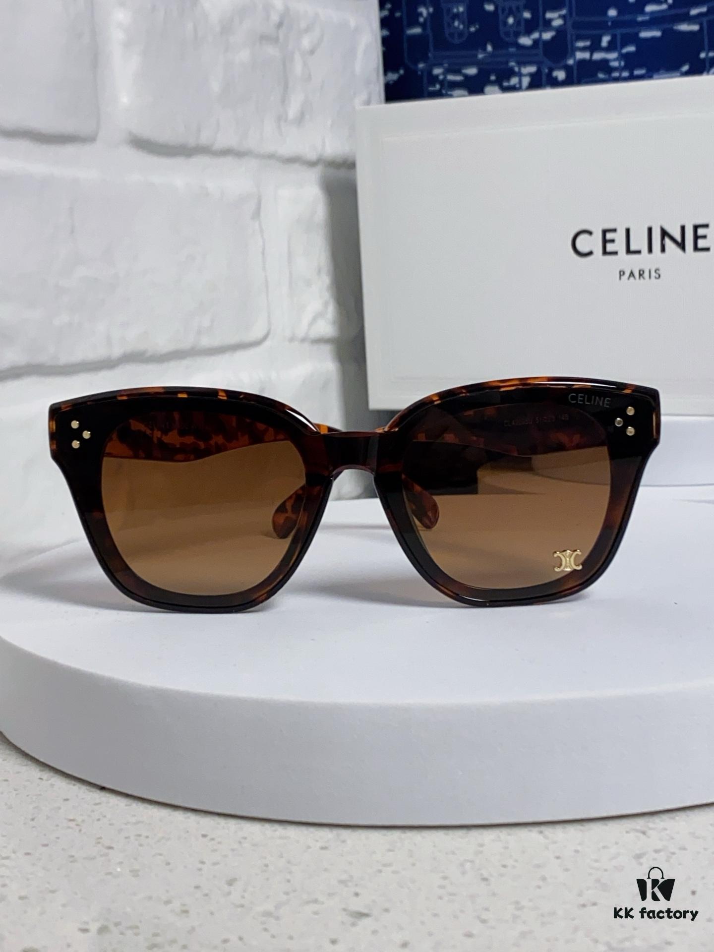 6931fa733a89a121ed54b5c7 Celine 2025 New Arrival Korean Style Fashion Sunglasses for Women, Avant-Garde Square Frame Inspired by Arc de Triomphe, Slimming Effect for Round Faces, UV Protection Unisex Sun Glasses