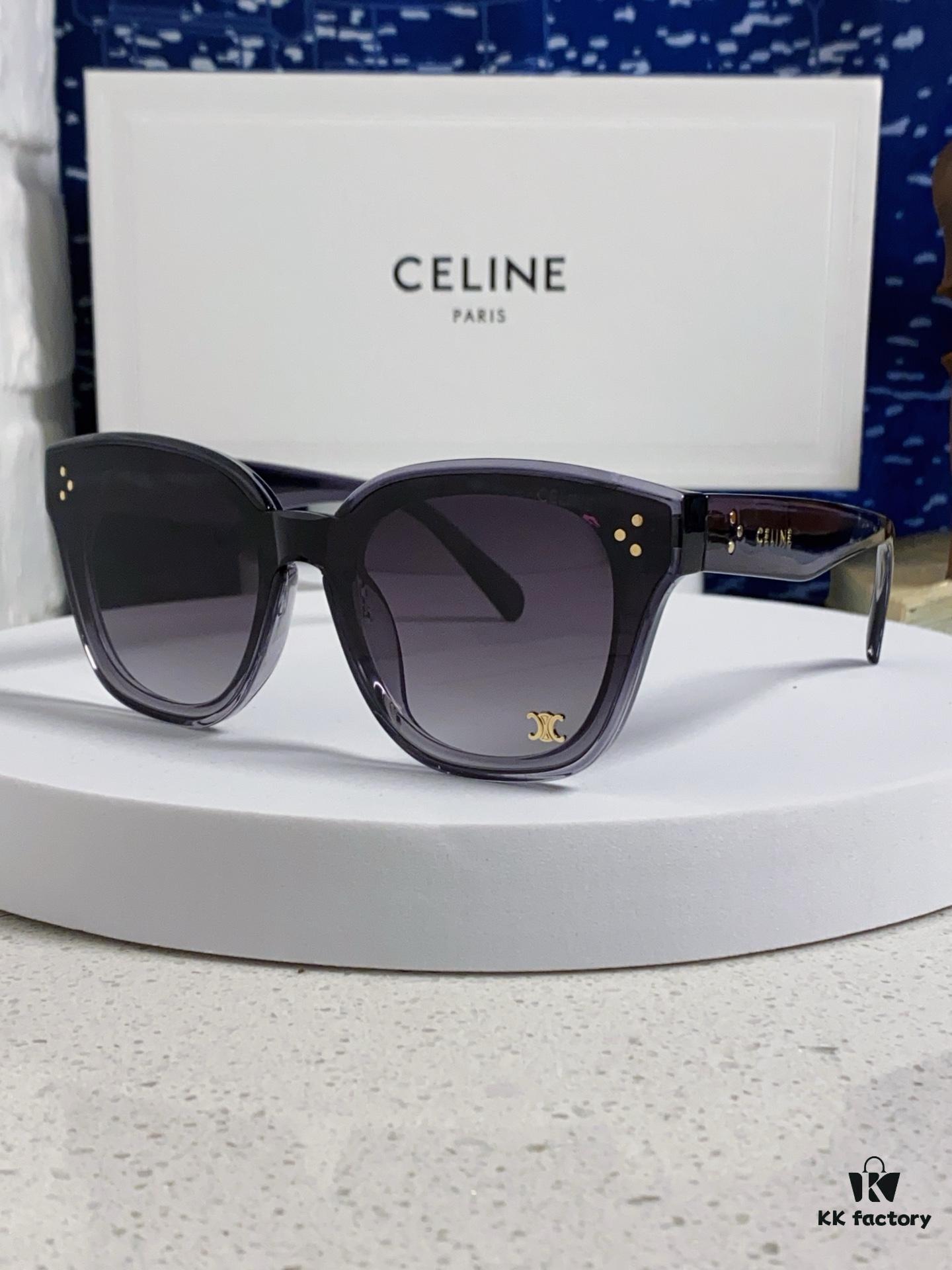 6931fa733a89a121ed54b5d0 Celine 2025 New Korean-Style Fashion Sunglasses for Women, Avant-Garde Square Frame Inspired by Arc de Triomphe, Slimming Effect for Round Faces, Unisex UV-Protection Sunglasses