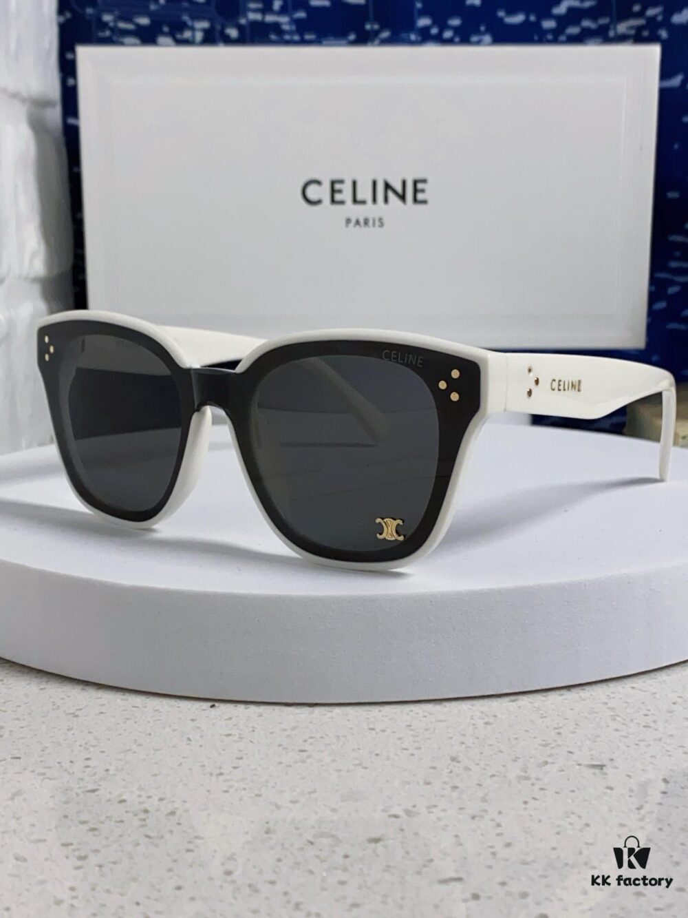 6931fa743a89a121ed54b5da Celine 2025 New Korean Fashion Sunglasses for Women, Avant-Garde Square Frame Sunglasses Inspired by Arc de Triomphe, Slimming UV-Protective Eyewear Suitable for Round Faces, Unisex Stylish Sun Glasses