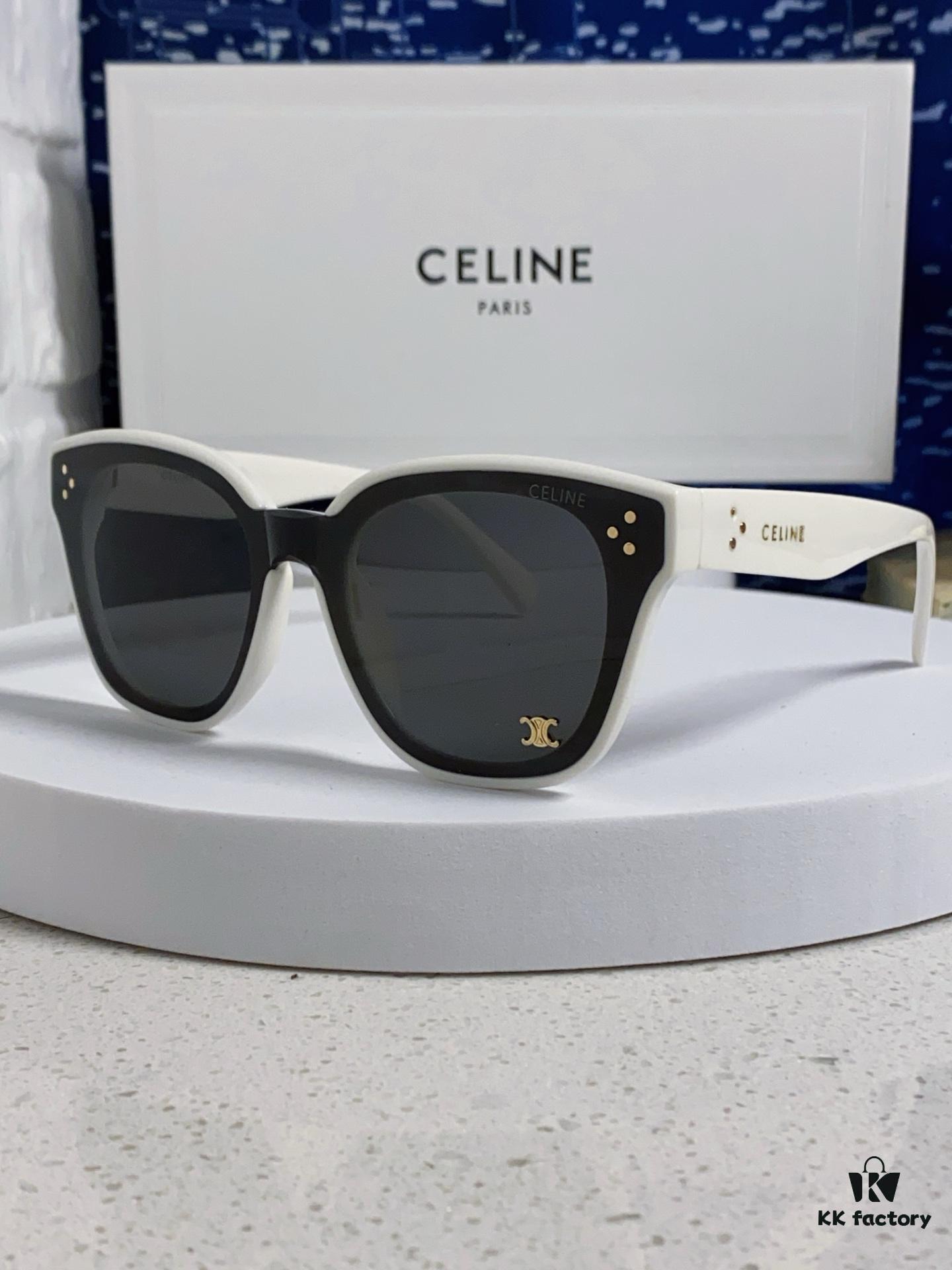 6931fa743a89a121ed54b5da Celine 2025 New Korean Fashion Sunglasses for Women, Avant-Garde Square Frame Sunglasses Inspired by Arc de Triomphe, Slimming UV-Protective Eyewear Suitable for Round Faces, Unisex Stylish Sun Glasses