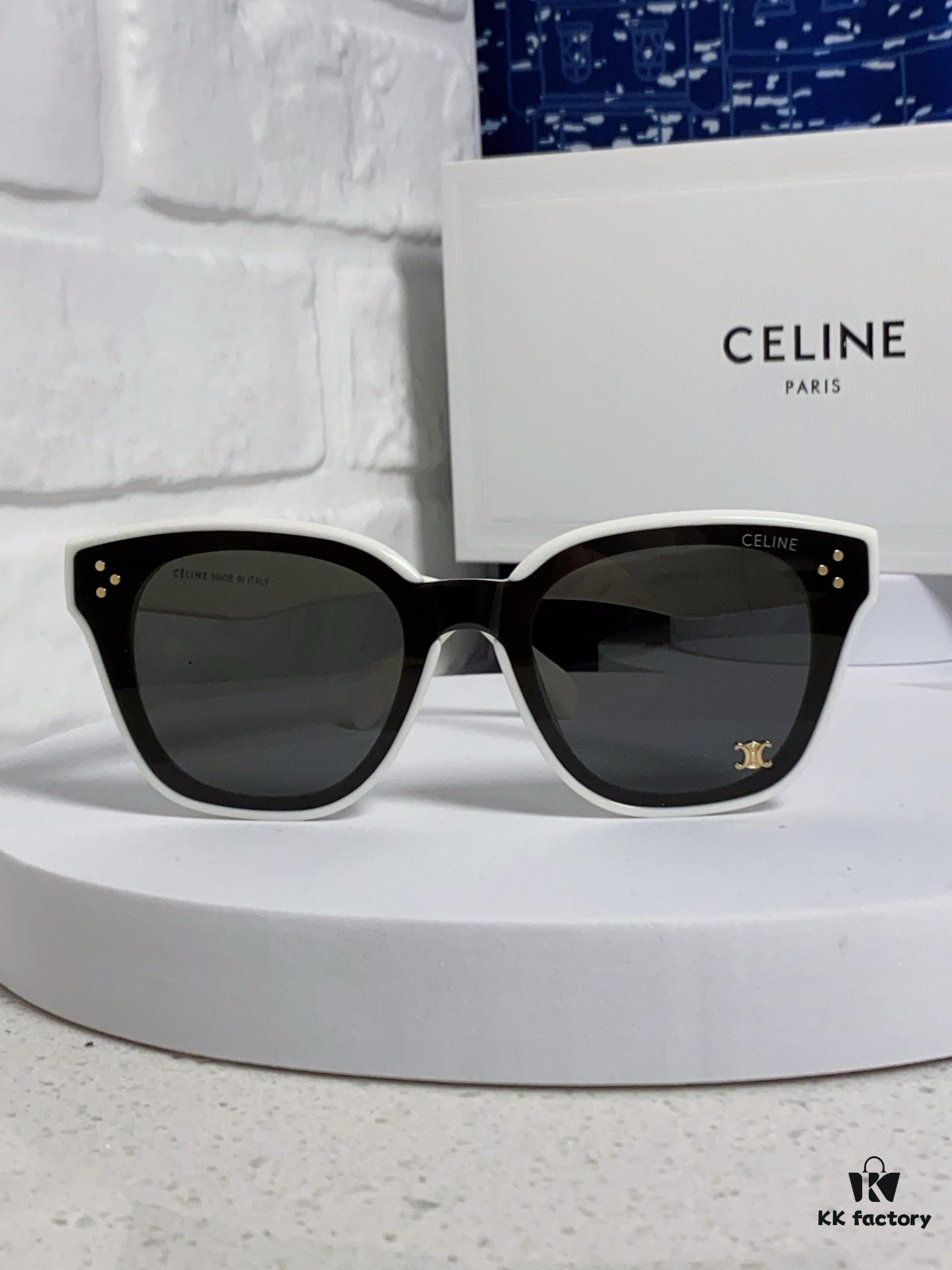 6931fa743a89a121ed54b5db Celine 2025 New Korean Fashion Sunglasses for Women, Avant-Garde Square Frame Sunglasses Inspired by Arc de Triomphe, Slimming UV-Protective Eyewear Suitable for Round Faces, Unisex Stylish Sun Glasses