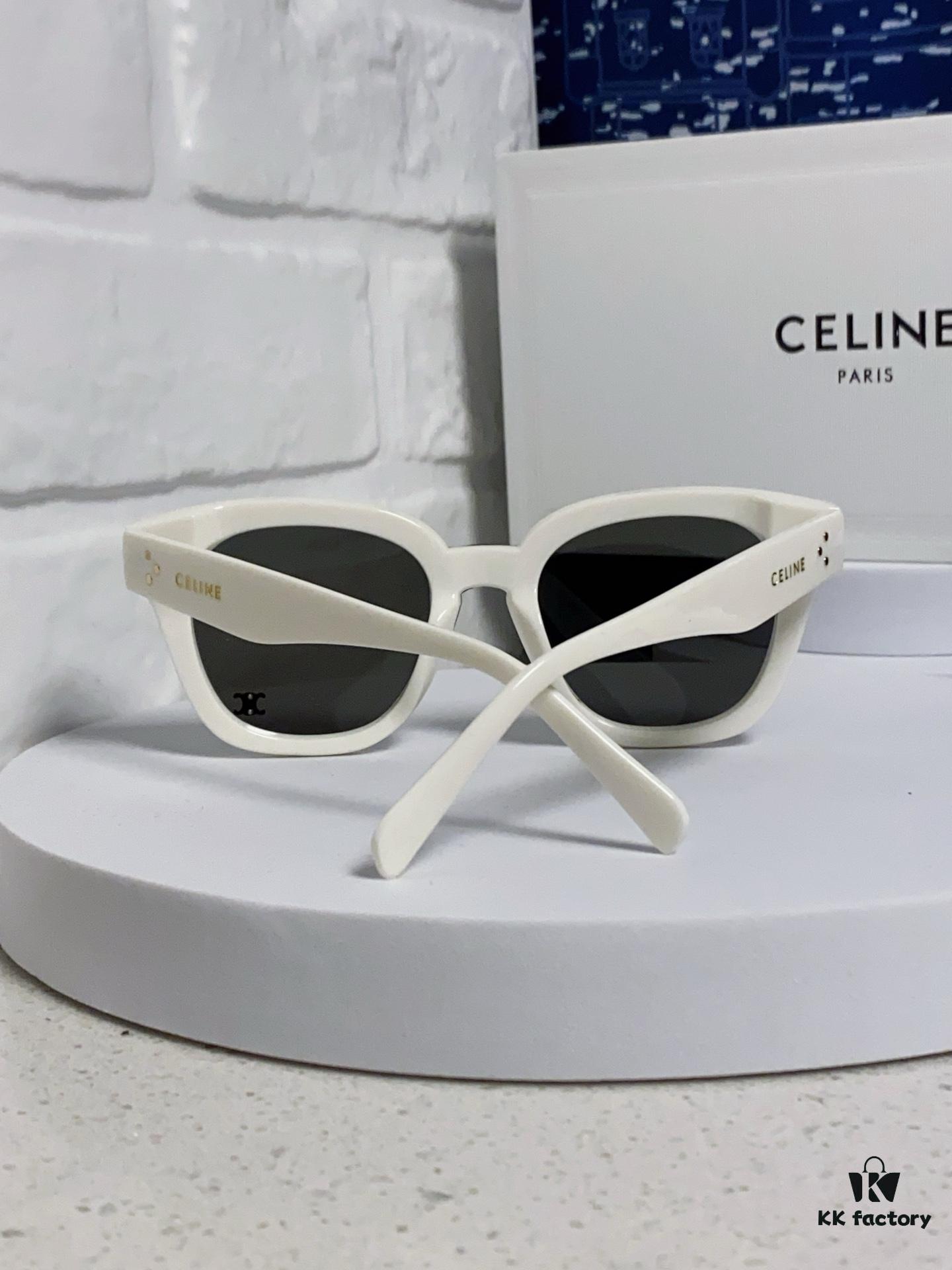 6931fa743a89a121ed54b5dc Celine 2025 New Korean Fashion Sunglasses for Women, Avant-Garde Square Frame Sunglasses Inspired by Arc de Triomphe, Slimming UV-Protective Eyewear Suitable for Round Faces, Unisex Stylish Sun Glasses