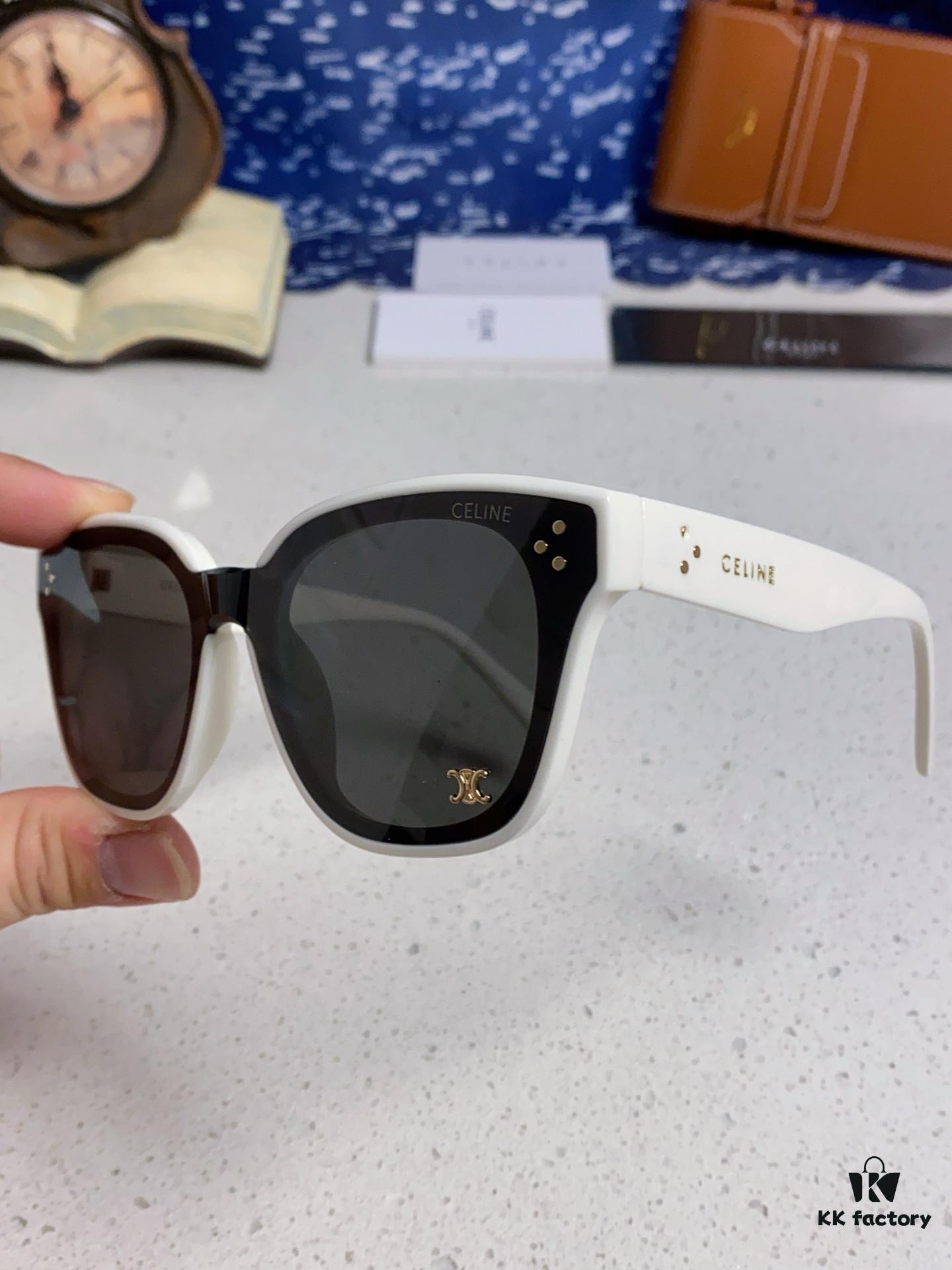 6931fa753a89a121ed54b5df Celine 2025 New Korean Fashion Sunglasses for Women, Avant-Garde Square Frame Sunglasses Inspired by Arc de Triomphe, Slimming UV-Protective Eyewear Suitable for Round Faces, Unisex Stylish Sun Glasses