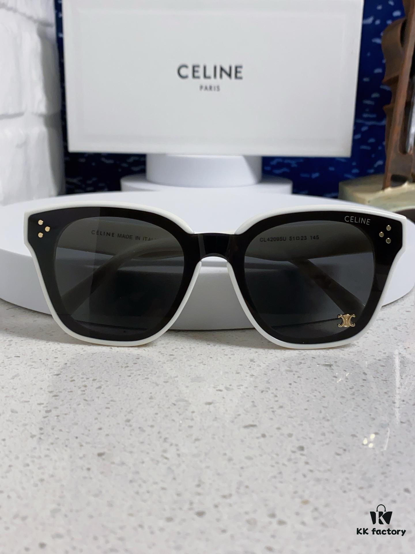6931fa753a89a121ed54b5e2 Celine 2025 New Korean Fashion Sunglasses for Women, Avant-Garde Square Frame Sunglasses Inspired by Arc de Triomphe, Slimming UV-Protective Eyewear Suitable for Round Faces, Unisex Stylish Sun Glasses