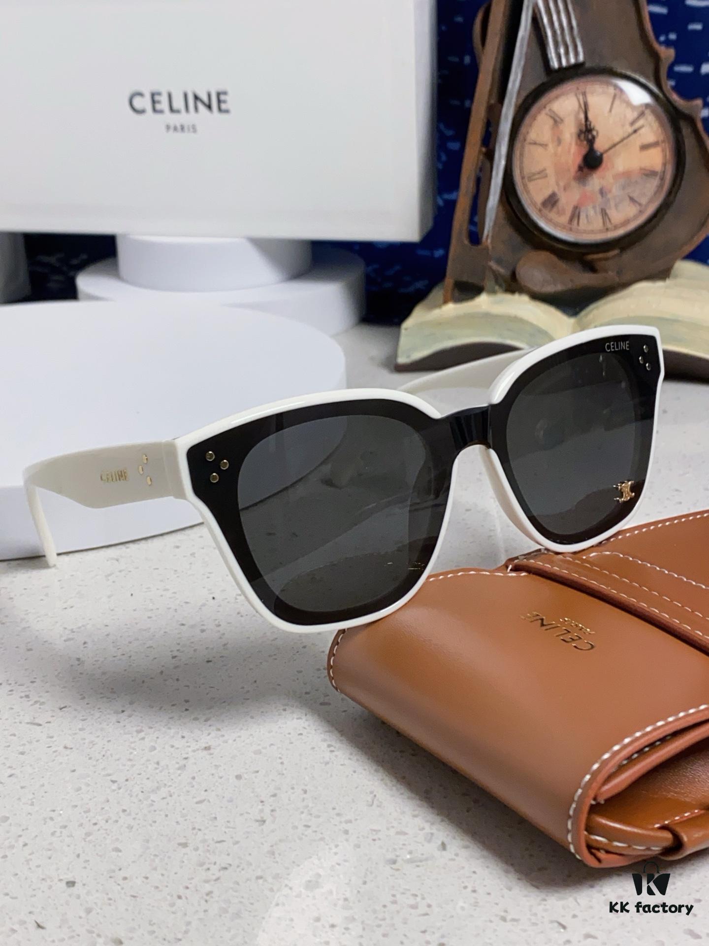 6931fa753a89a121ed54b5e3 Celine 2025 New Korean Fashion Sunglasses for Women, Avant-Garde Square Frame Sunglasses Inspired by Arc de Triomphe, Slimming UV-Protective Eyewear Suitable for Round Faces, Unisex Stylish Sun Glasses