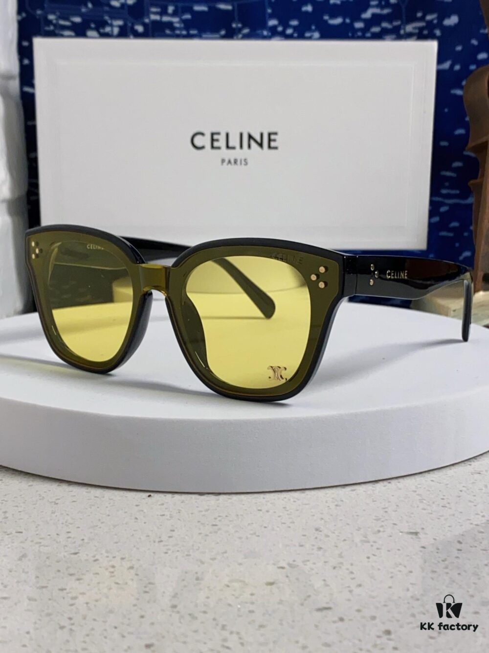 6931fa763a89a121ed54b5ee Celine 2025 New Korean-style Fashion Sunglasses for Women, Avant-garde Square Frame Sunglasses Inspired by Arc de Triomphe, Slimming Look for Round Faces, UV-Protective Unisex Sun Glasses