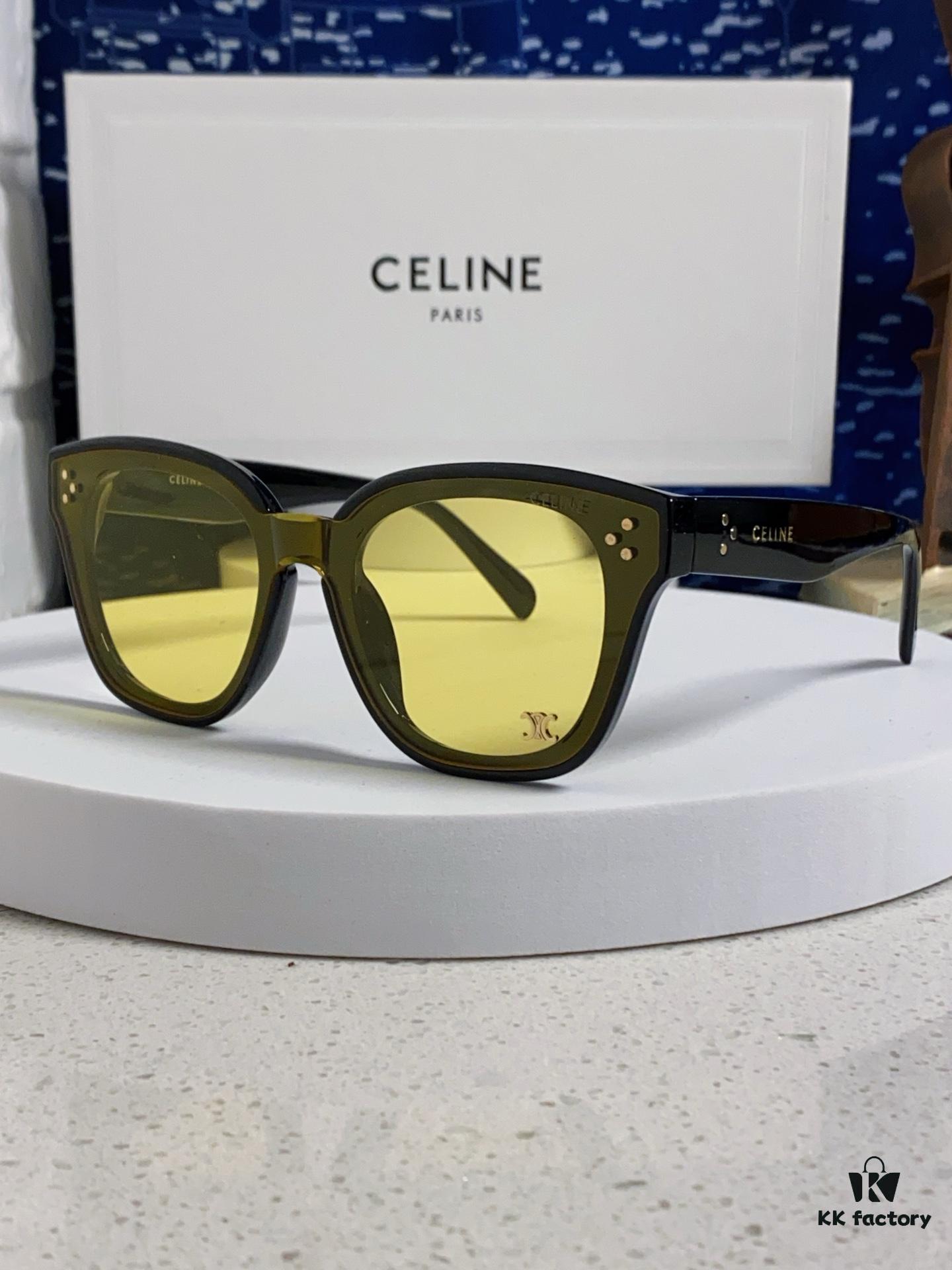6931fa763a89a121ed54b5ee Celine 2025 New Korean-style Fashion Sunglasses for Women, Avant-garde Square Frame Sunglasses Inspired by Arc de Triomphe, Slimming Look for Round Faces, UV-Protective Unisex Sun Glasses