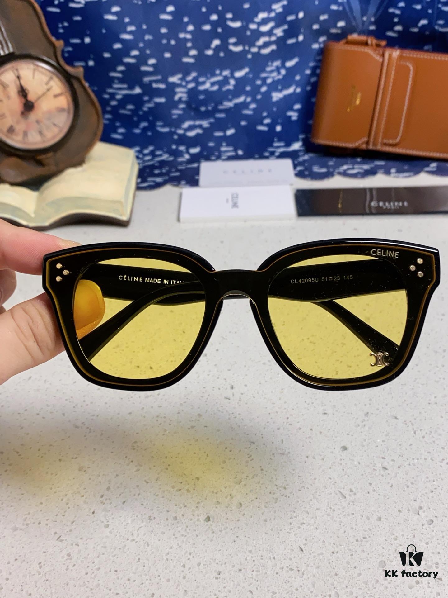 6931fa763a89a121ed54b5f1 Celine 2025 New Korean-style Fashion Sunglasses for Women, Avant-garde Square Frame Sunglasses Inspired by Arc de Triomphe, Slimming Look for Round Faces, UV-Protective Unisex Sun Glasses