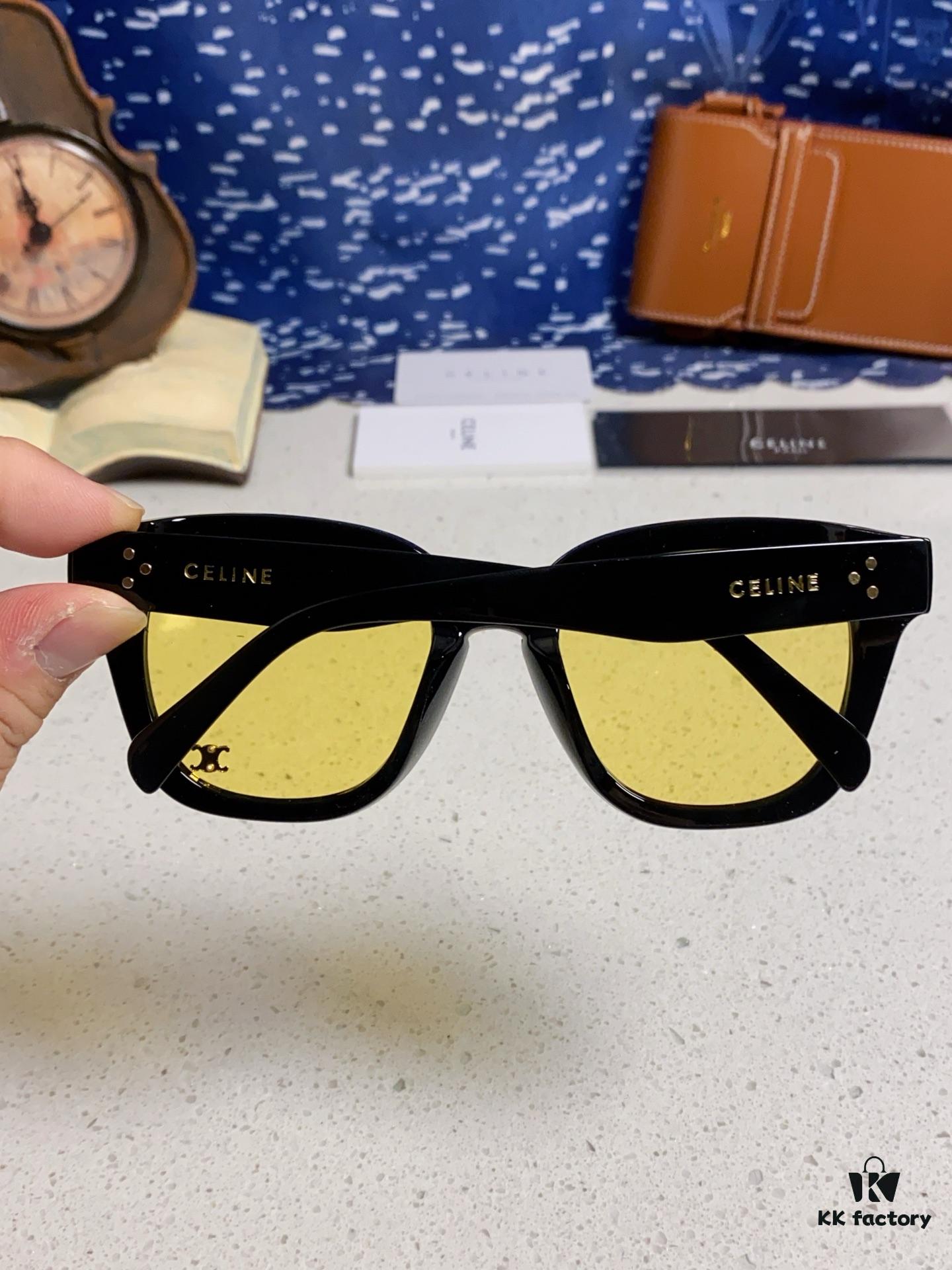 6931fa763a89a121ed54b5f2 Celine 2025 New Korean-style Fashion Sunglasses for Women, Avant-garde Square Frame Sunglasses Inspired by Arc de Triomphe, Slimming Look for Round Faces, UV-Protective Unisex Sun Glasses