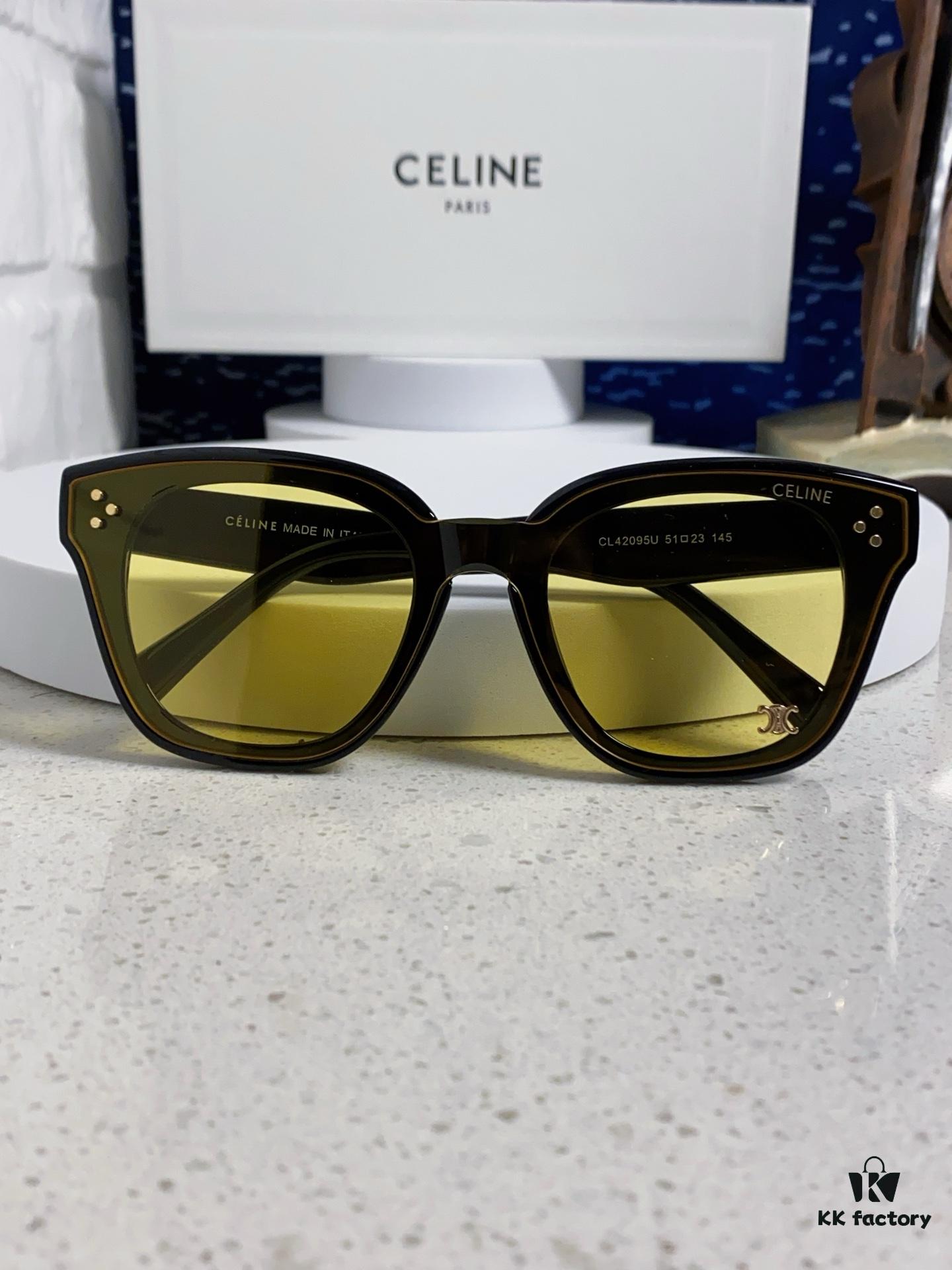 6931fa773a89a121ed54b5f6 Celine 2025 New Korean-style Fashion Sunglasses for Women, Avant-garde Square Frame Sunglasses Inspired by Arc de Triomphe, Slimming Look for Round Faces, UV-Protective Unisex Sun Glasses