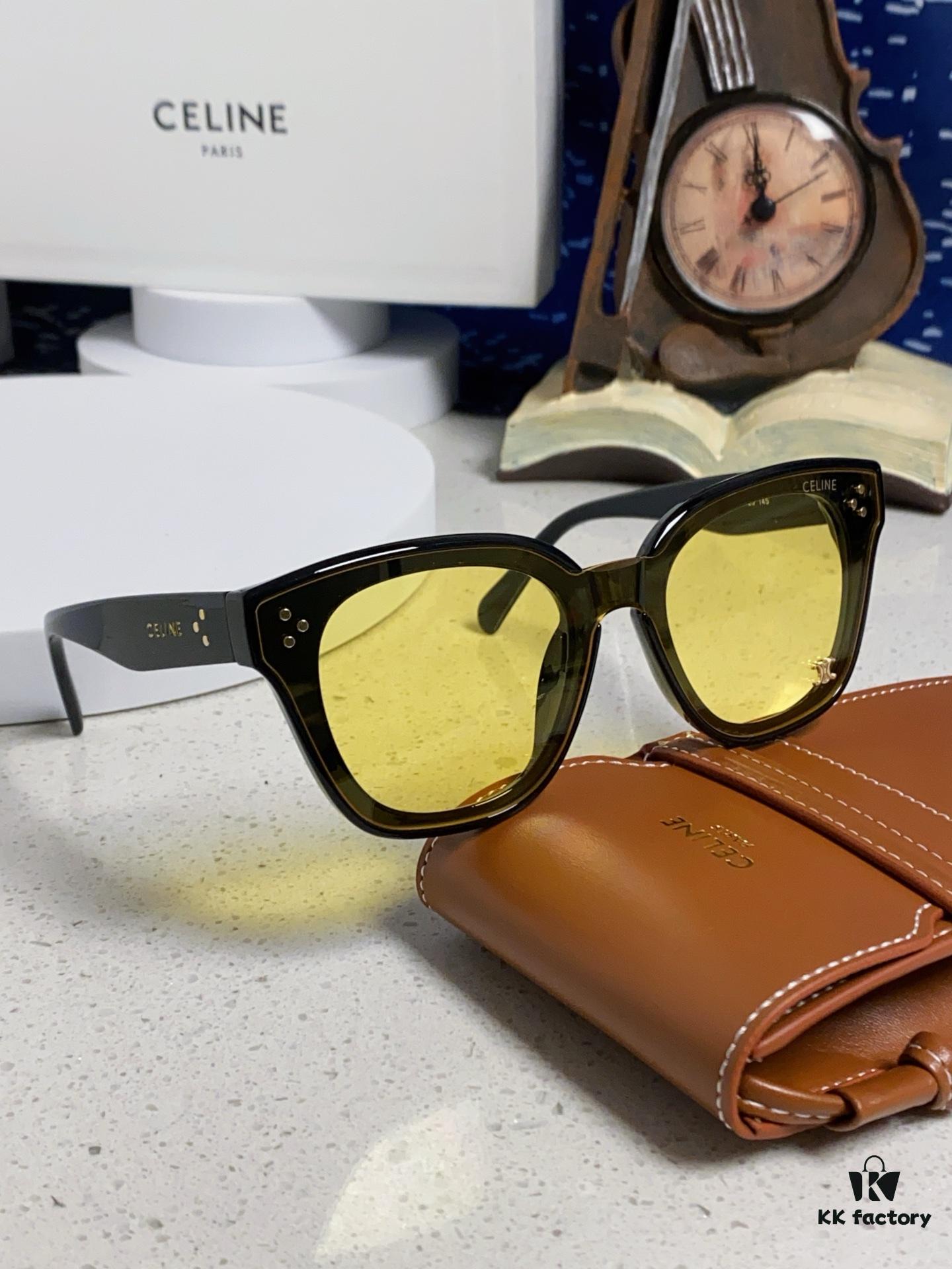 6931fa773a89a121ed54b5f7 Celine 2025 New Korean-style Fashion Sunglasses for Women, Avant-garde Square Frame Sunglasses Inspired by Arc de Triomphe, Slimming Look for Round Faces, UV-Protective Unisex Sun Glasses