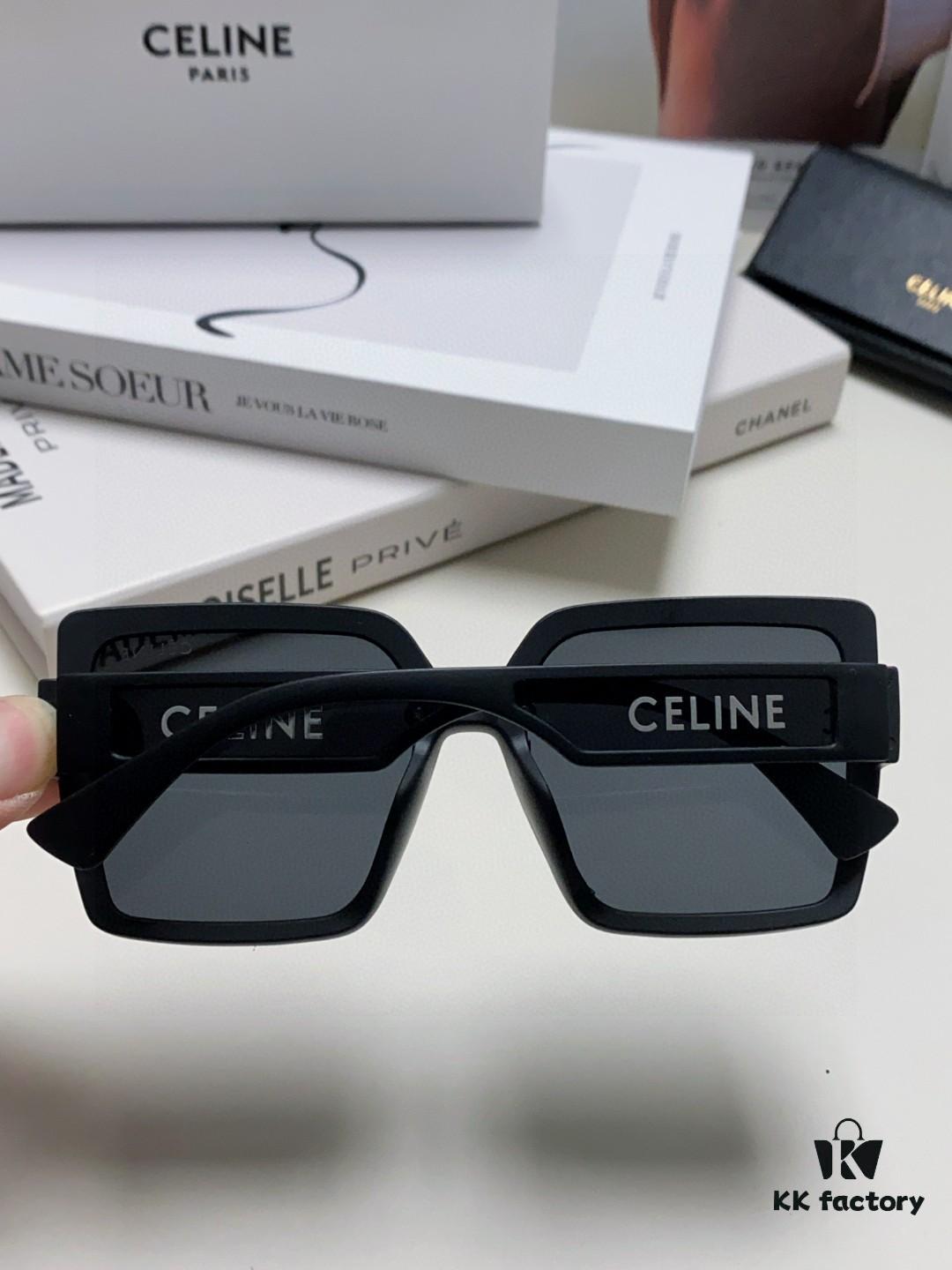 6931fa7a3a89a121ed54b629 Celine 2024 New Korean-Style Oversized Round Frame UV-Protective Sunglasses for Women, Stylish and Elegant Sun Protection Glasses