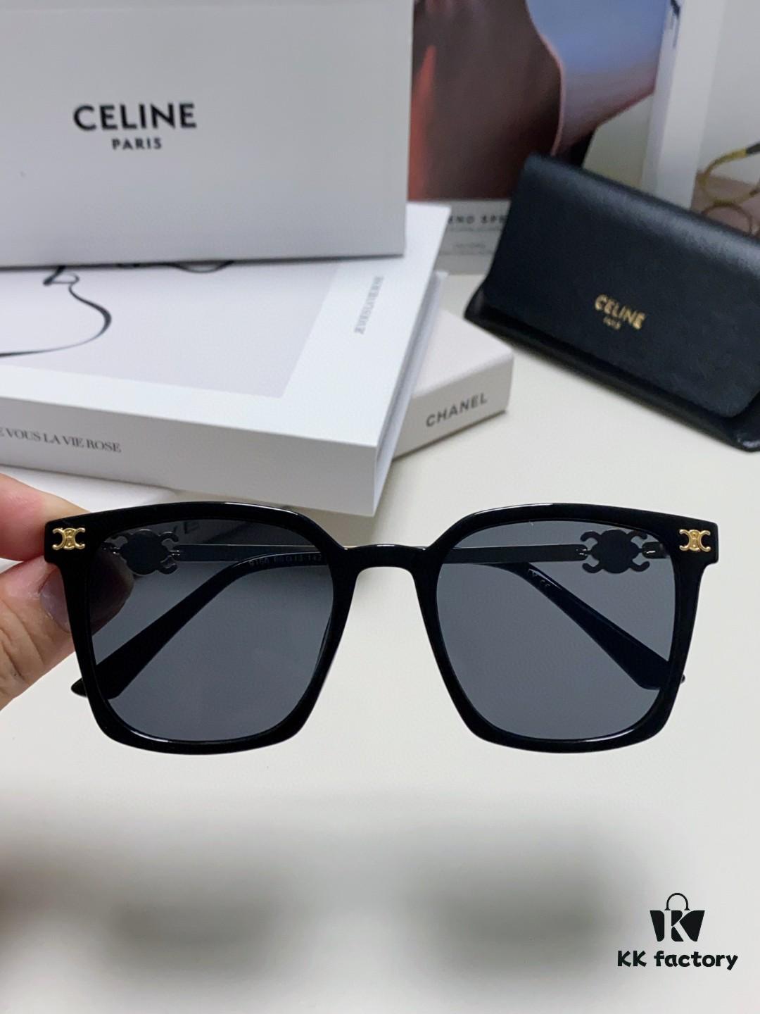 6931fa803a89a121ed54b676 CELINE Red Book Popular Metal-Decorated Logo Simple Frame Sunglasses 6 Colors