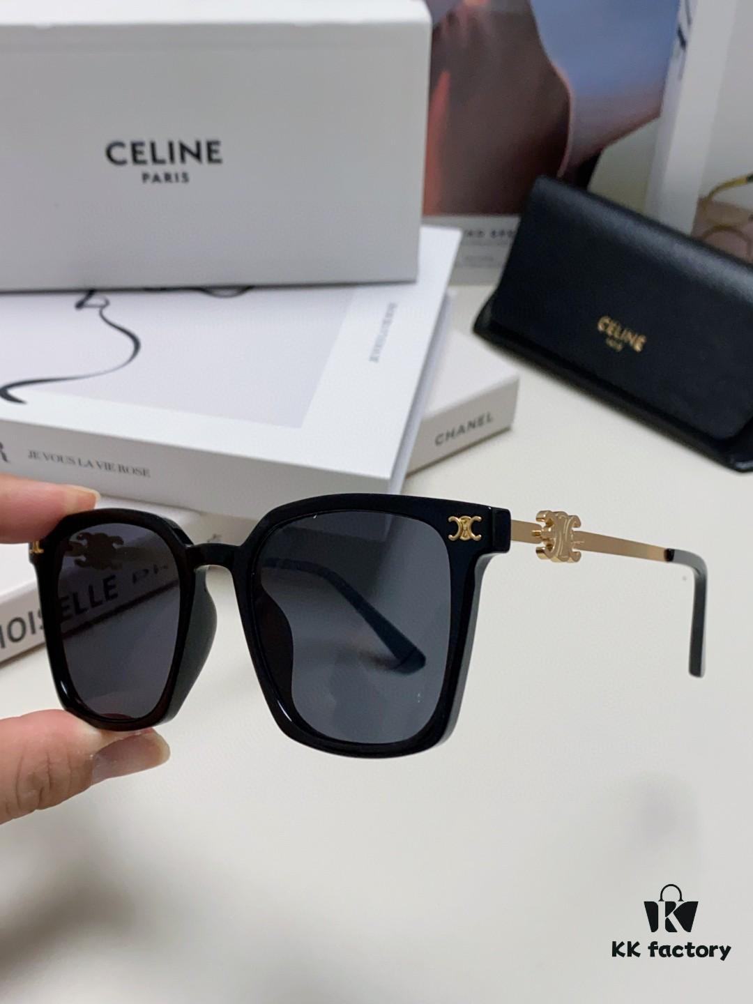 6931fa803a89a121ed54b678 CELINE Red Book Popular Metal-Decorated Logo Simple Frame Sunglasses 6 Colors