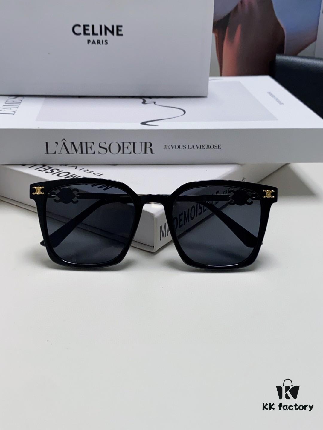 6931fa803a89a121ed54b679 CELINE Red Book Popular Metal-Decorated Logo Simple Frame Sunglasses 6 Colors