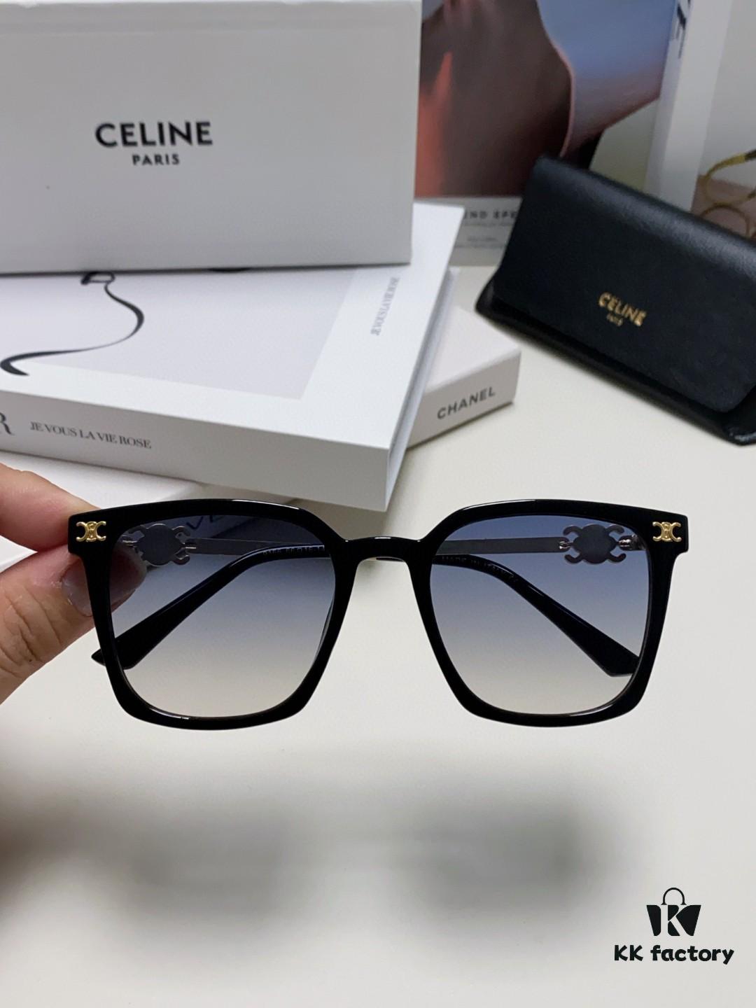 6931fa813a89a121ed54b680 CELINE Red Book Popular Metal-Decorated Logo Simple Frame Sunglasses 6 Colors