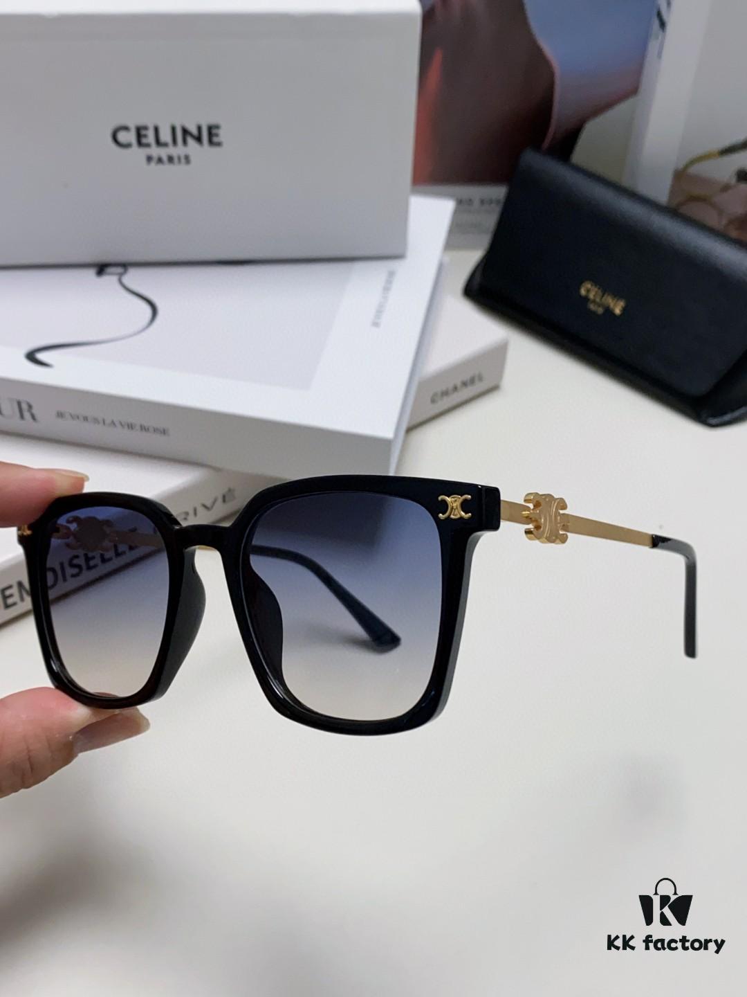 6931fa813a89a121ed54b682 CELINE Red Book Popular Metal-Decorated Logo Simple Frame Sunglasses 6 Colors