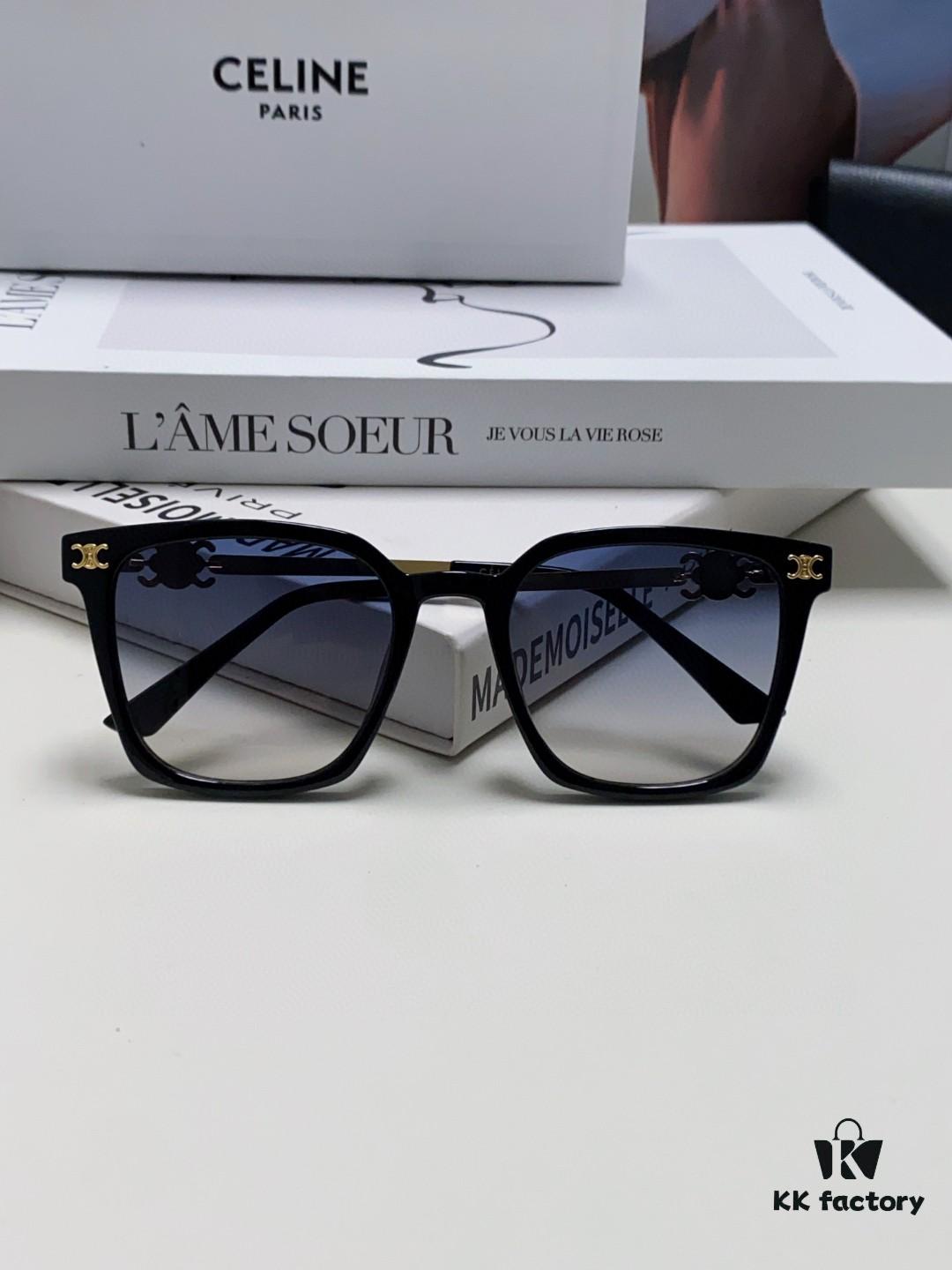 6931fa813a89a121ed54b683 CELINE Red Book Popular Metal-Decorated Logo Simple Frame Sunglasses 6 Colors