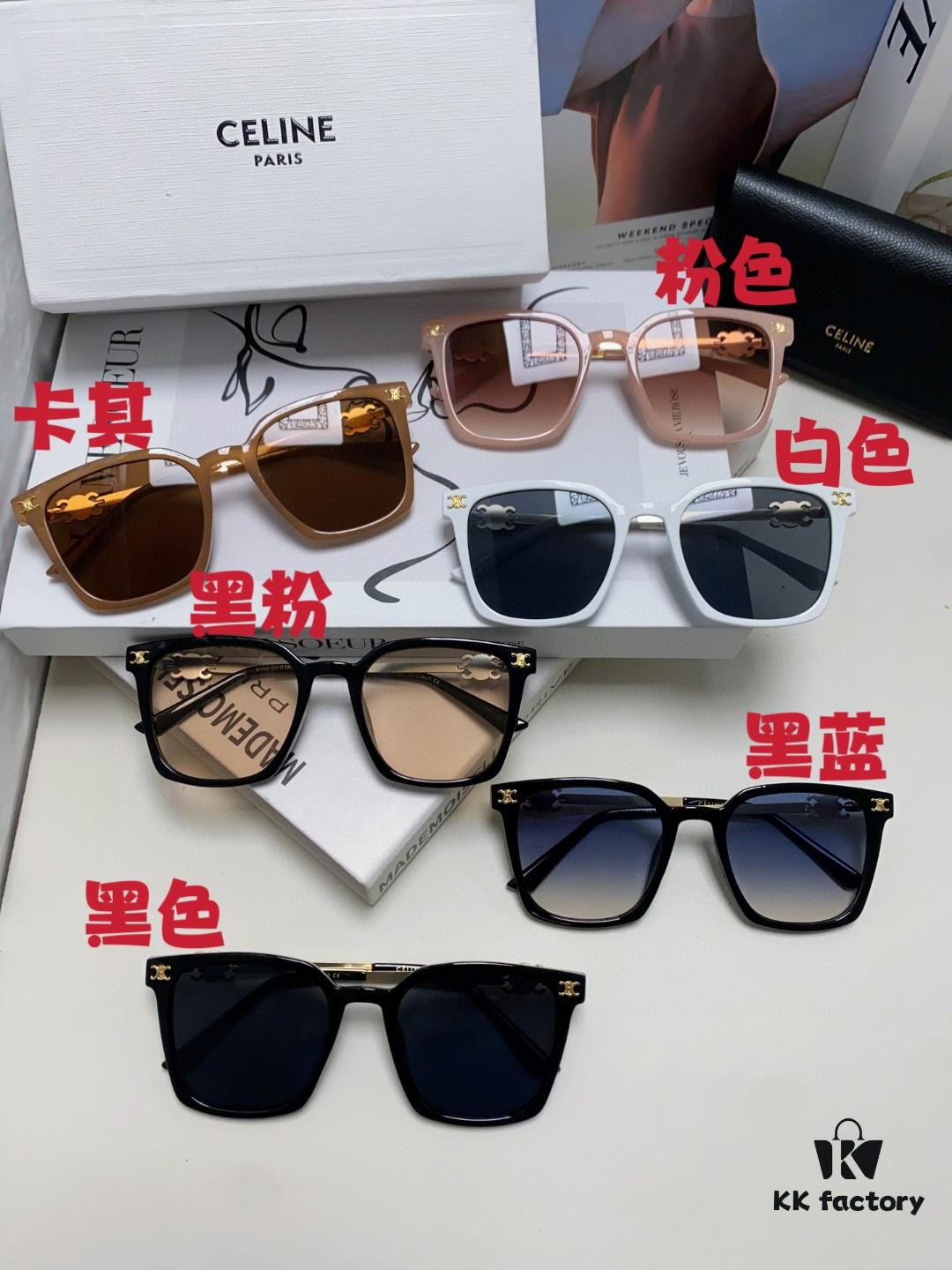 6931fa813a89a121ed54b686 CELINE Red Book Popular Metal-Decorated Logo Simple Frame Sunglasses 6 Colors