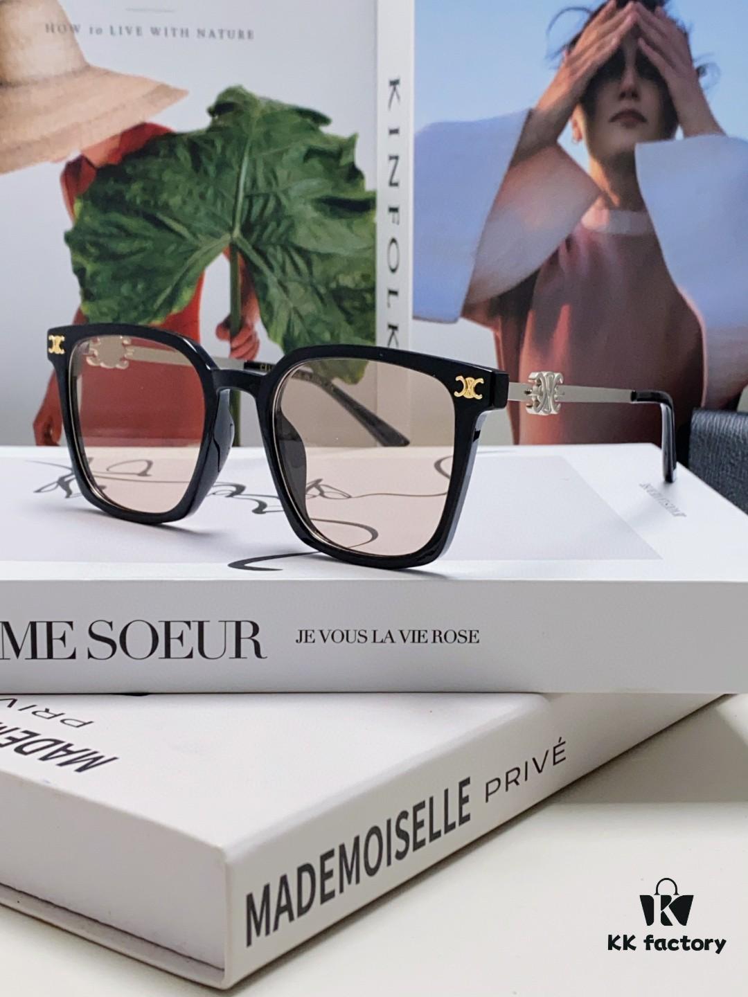 6931fa813a89a121ed54b688 CELINE Red Book Popular Metal Logo Decorated Simple Frame Sunglasses, 6 Colors Available