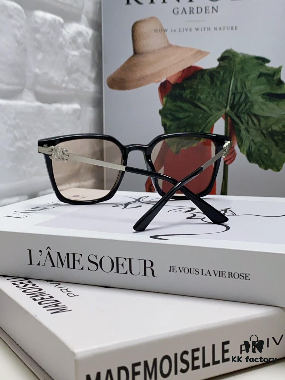 6931fa813a89a121ed54b68a CELINE Red Book Popular Metal Logo Decorated Simple Frame Sunglasses, 6 Colors Available