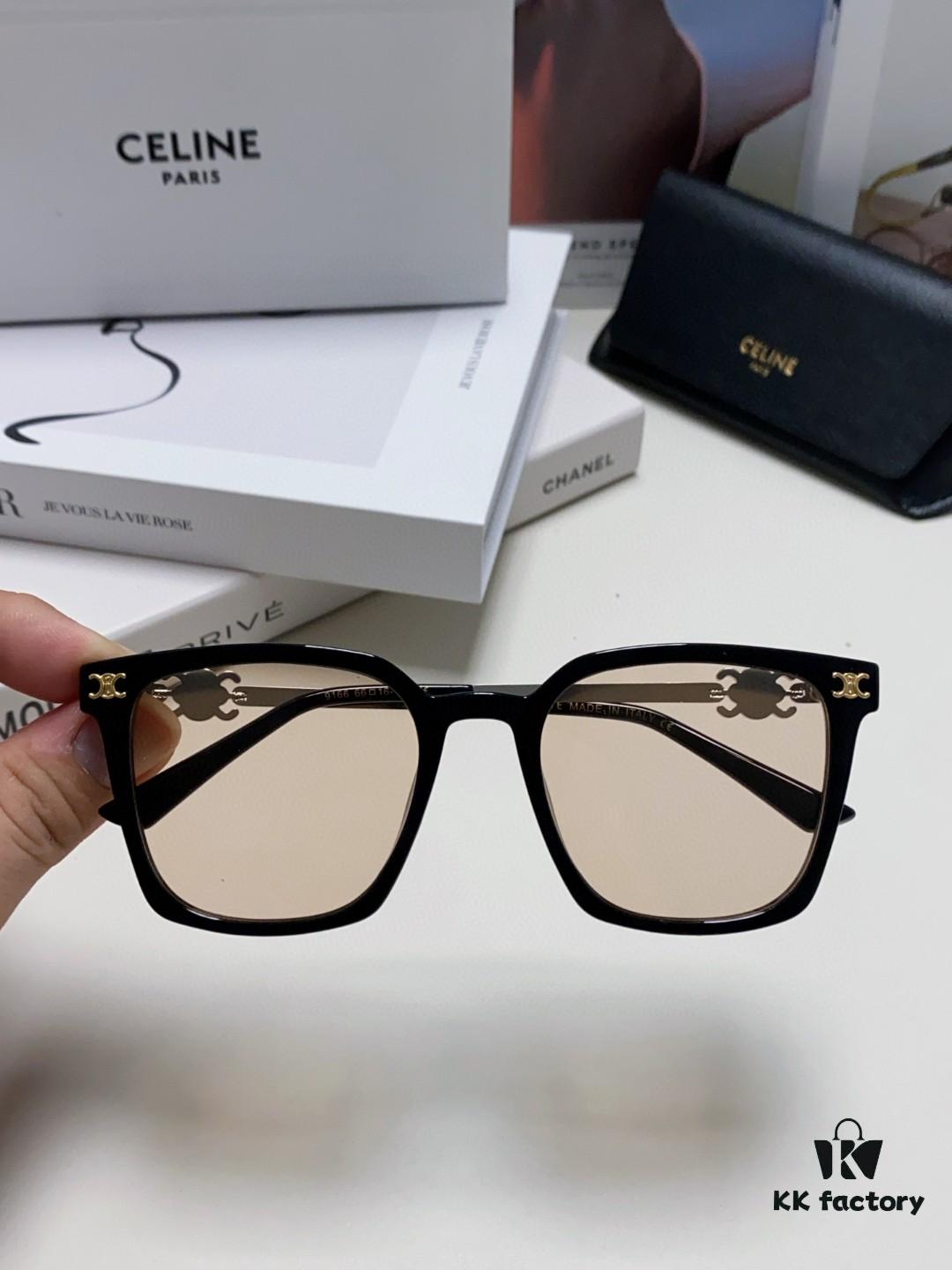 6931fa813a89a121ed54b68b CELINE Red Book Popular Metal Logo Decorated Simple Frame Sunglasses, 6 Colors Available