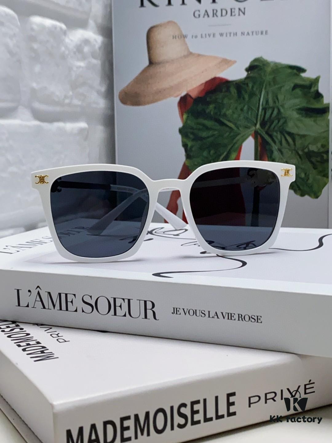 6931fa823a89a121ed54b694 CELINE Red Book Popular Metal-Decorated Logo Simple Frame Sunglasses 6 Colors