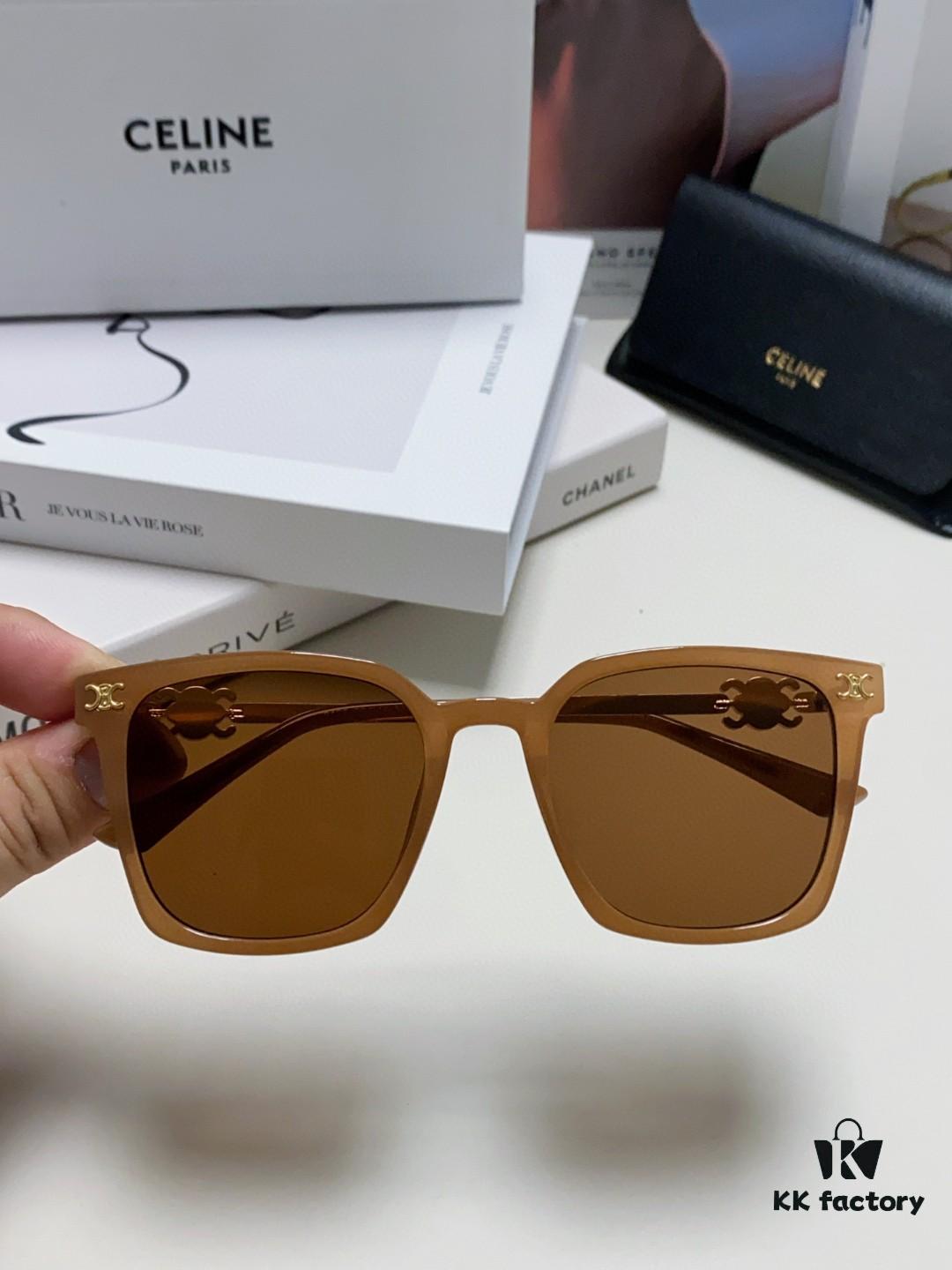 6931fa833a89a121ed54b6a0 CELINE Red Book Popular Metal-Decorated Logo Simple Frame Sunglasses 6 Colors
