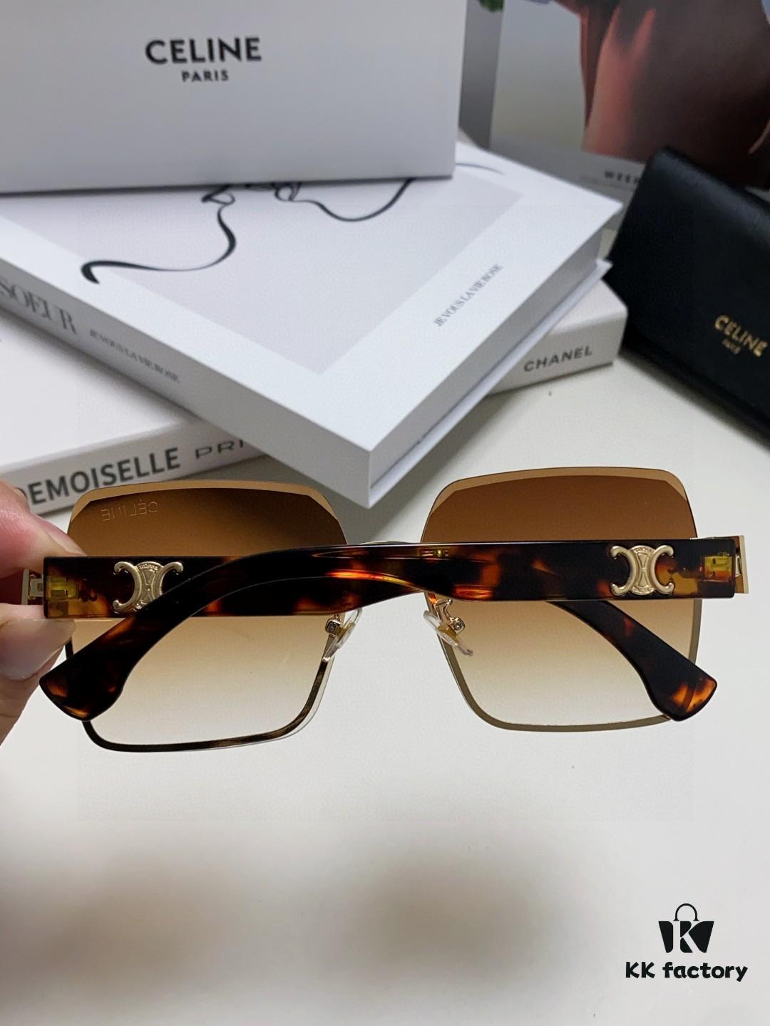 6931fa863a89a121ed54b6c9 Celine Official Website Latest Top-Quality Edge-Cut Retro Unisex Square Sunglasses for Women and Men, Frameless UV Protection Stylish Slimming Sun Glasses